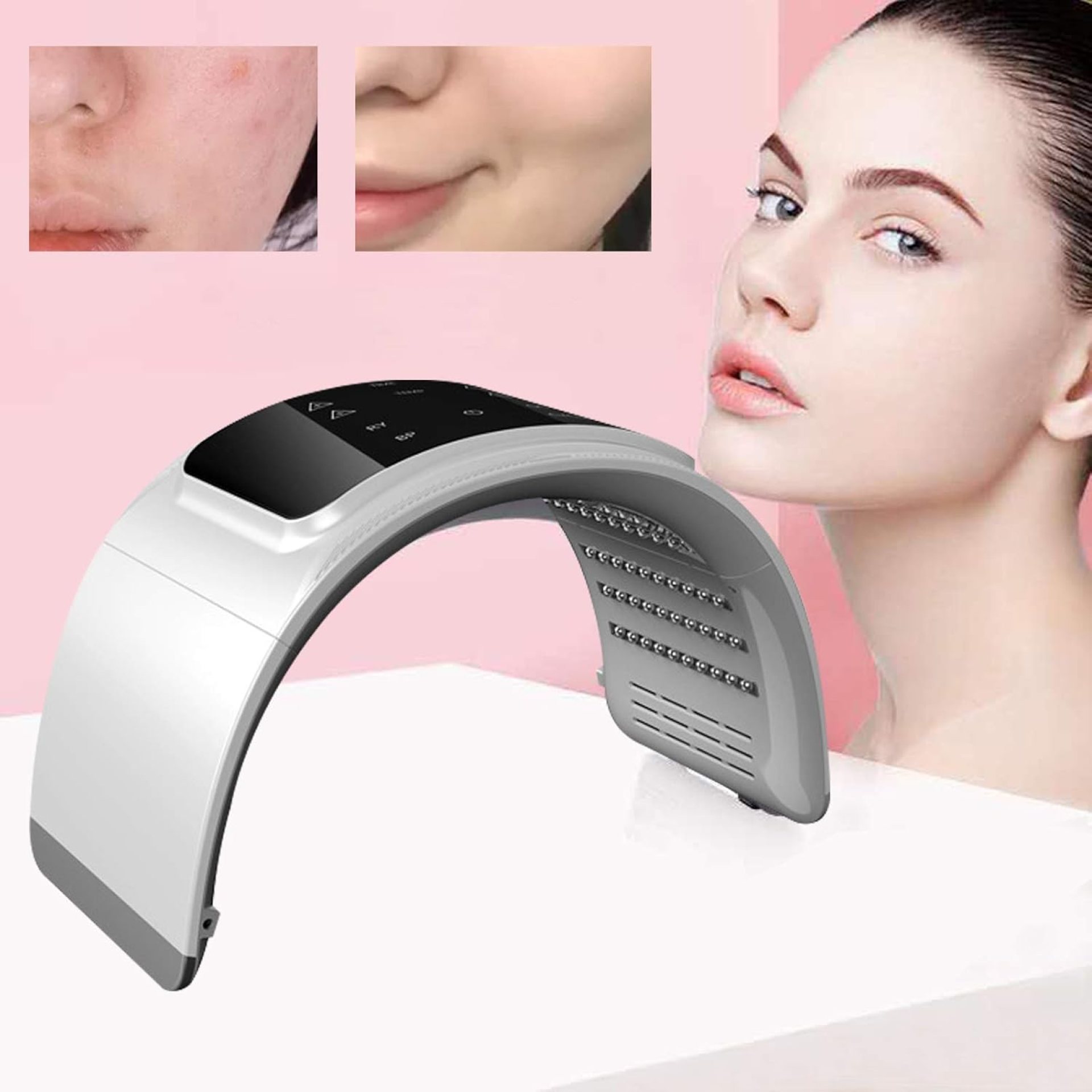 LED Face Mask, 7 Color PDT LED Photon Lamp Facial Body Therapies Touch Screen Facial Skin Care Equipment for Salon Spa, USA Stock LED Face Mask, 7 Color PDT LED Photon Lamp Facial Body Therapies Touch Screen Facial Skin Care Equipment for Salon Spa, USA Stock