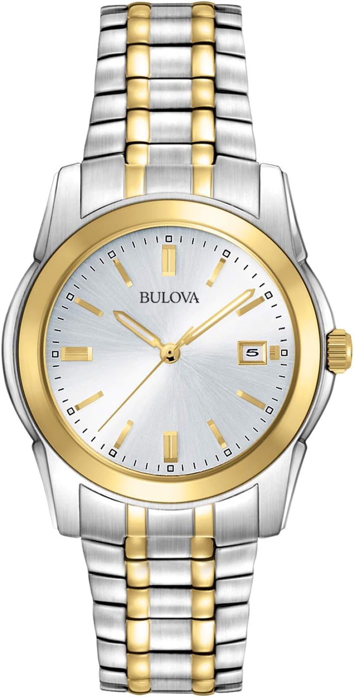 Bulova Men’s Classic Two-Tone Stainless Steel 3-Hand Date Quartz Watch, 38mm Style: 98H18 Bulova Men’s Classic Two-Tone Stainless Steel 3-Hand Date Quartz Watch, 38mm Style: 98H18