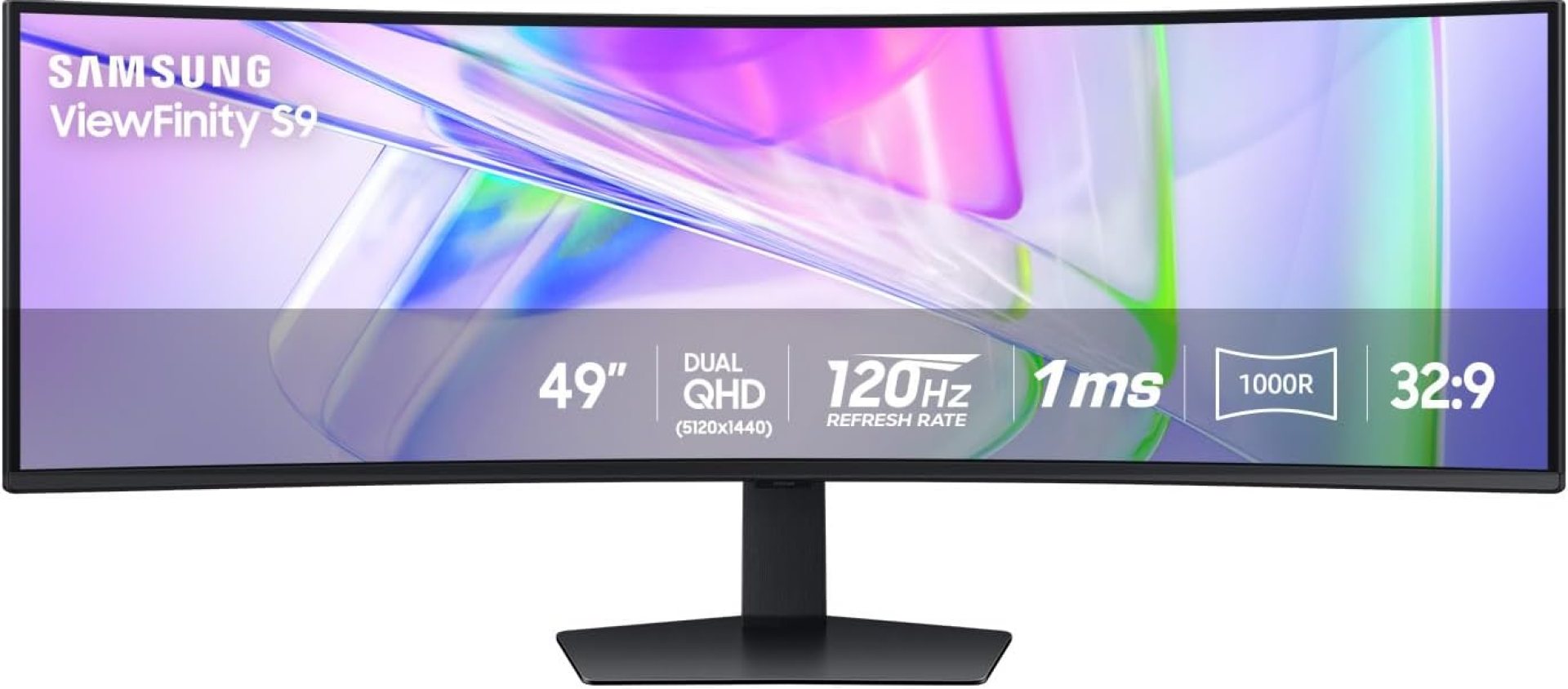 Samsung 49” Business Curved Ultrawide Dual QHD Computer Monitor, USB-C, DisplayPort, HDMI, 120Hz, VESA DisplayHDR 400, Built-in Speakers, Height Adjustable Stand, Eye Care, LS49C954UANXZA, 2024 Samsung 49” Business Curved Ultrawide Dual QHD Computer Monitor, USB-C, DisplayPort, HDMI, 120Hz, VESA DisplayHDR 400, Built-in Speakers, Height Adjustable Stand, Eye Care, LS49C954UANXZA, 2024