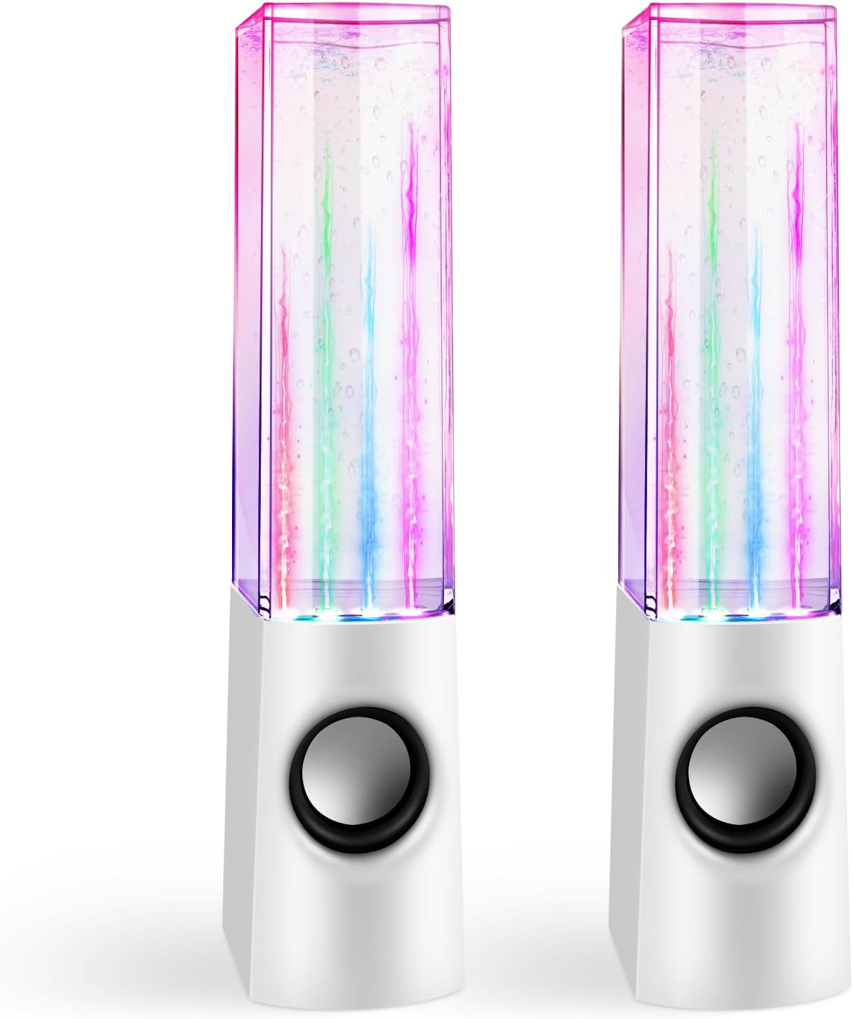 Aolyty Colorful LED Water Speaker with Dancing Fountain Light Show Sound for PC, MP3 Player, Laptops(White) Aolyty Colorful LED Water Speaker with Dancing Fountain Light Show Sound for PC, MP3 Player, Laptops(White)