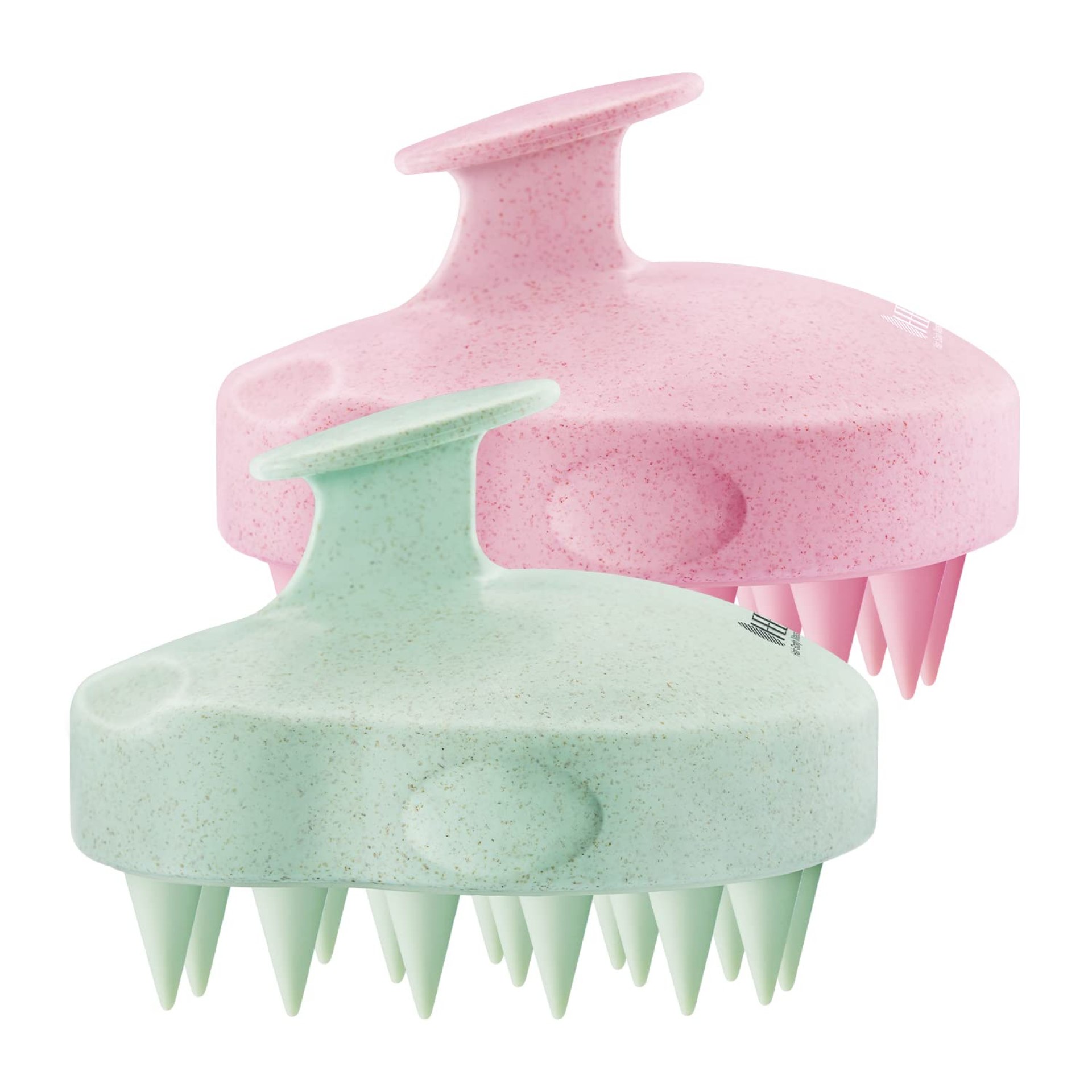 HEETA Scalp Massager 2 Pack for Hair Growth, Soft Silicone Bristles to Remove Dandruff and Relieve Itching, Scalp Scrubber for Hair Care Relax Scalp, Shampoo Brush for Wet Dry Hair, Pink & Green HEETA Scalp Massager 2 Pack for Hair Growth, Soft Silicone Bristles to Remove Dandruff and Relieve Itching, Scalp Scrubber for Hair Care Relax Scalp, Shampoo Brush for Wet Dry Hair, Pink & Green