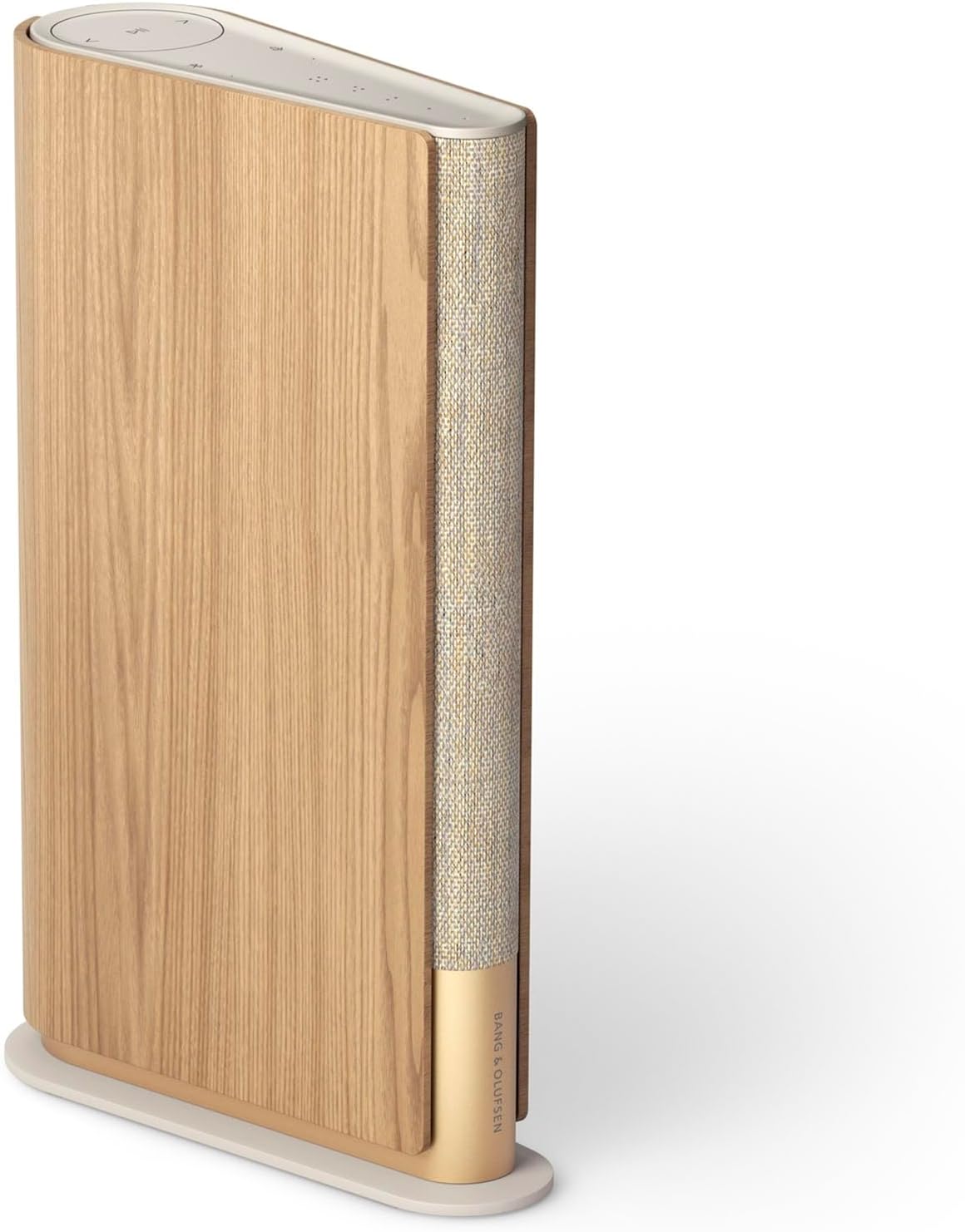 Bang & Olufsen Beosound Emerge Bookshelf Wi-Fi Speaker, Gold Tone/Light Oak Bang & Olufsen Beosound Emerge Bookshelf Wi-Fi Speaker, Gold Tone/Light Oak