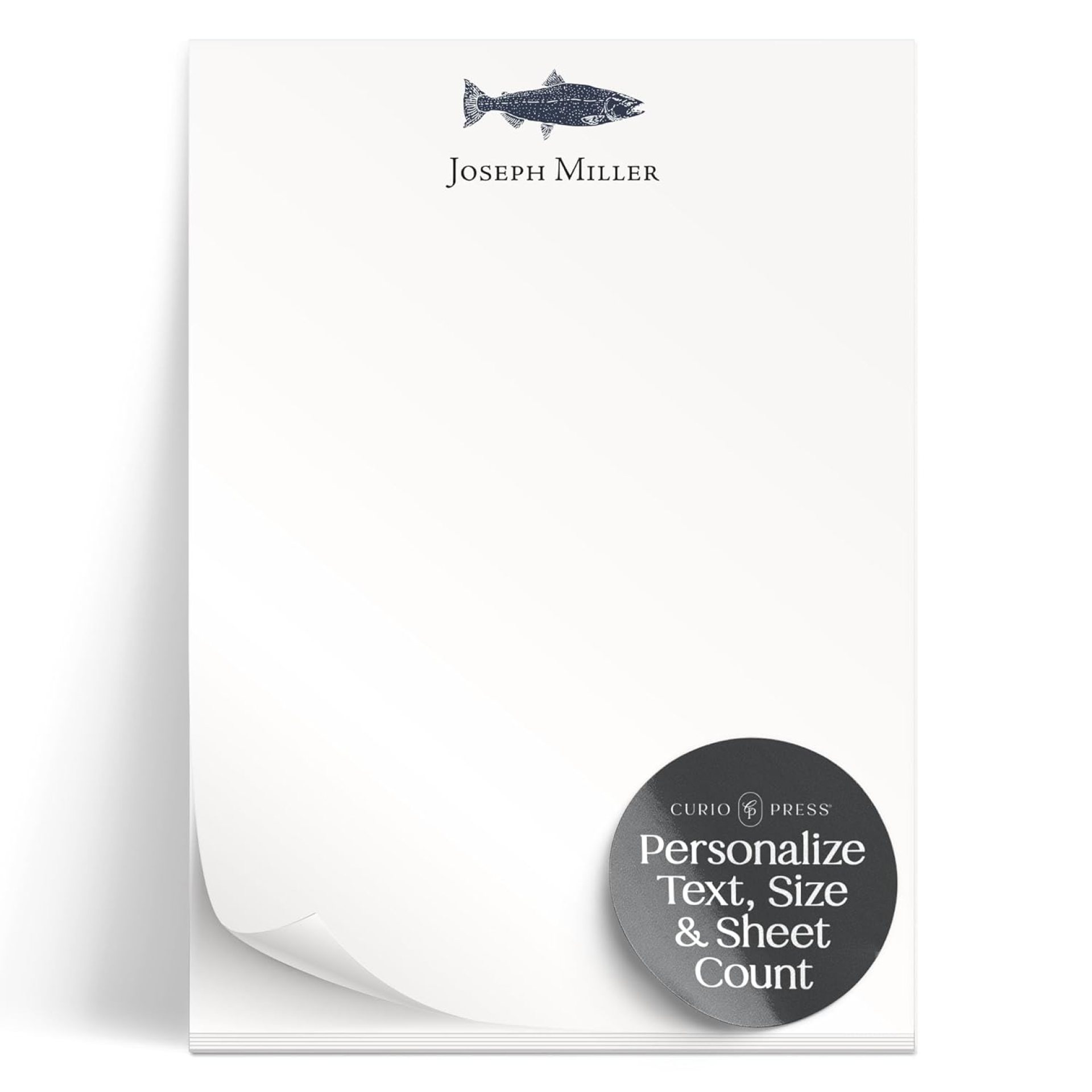 Personalized Fishing Notepad, Outdoors Fisherman Inspired Sporting Gift, Custom Stationery Notepad, 50 or 100 Sheet, Daily To Do List Notepad Gifts for Dad, Grandpa, Uncle, Fathers Day – Fish Pad Personalized Fishing Notepad, Outdoors Fisherman Inspired Sporting Gift, Custom Stationery Notepad, 50 or 100 Sheet, Daily To Do List Notepad Gifts for Dad, Grandpa, Uncle, Fathers Day – Fish Pad