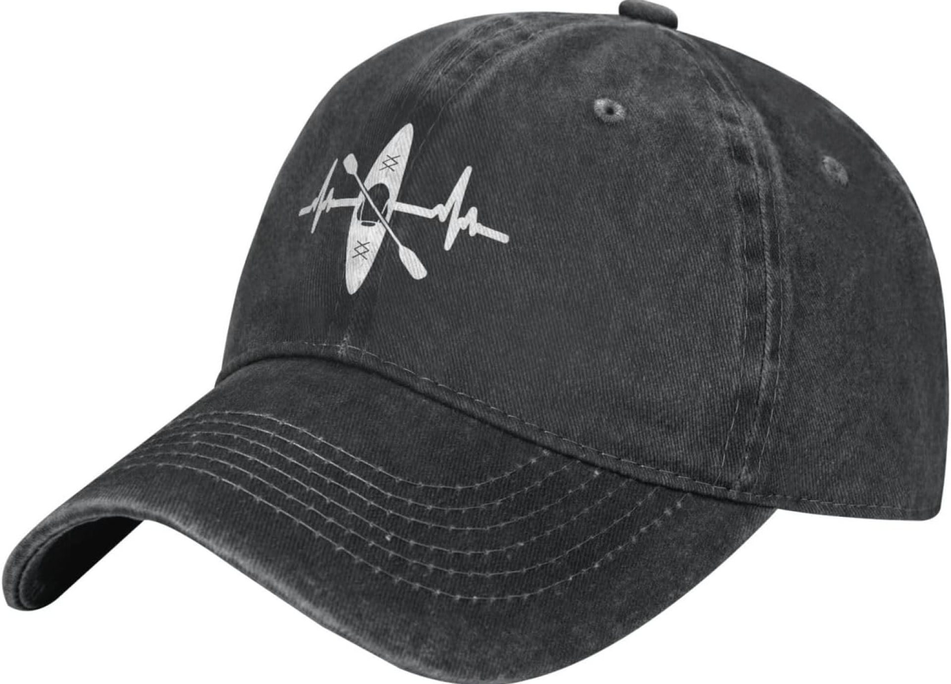 Women’s Kayak Heartbeat Hat Washed Vintage Adjustable Baseball Cap for Dad Mom Women’s Kayak Heartbeat Hat Washed Vintage Adjustable Baseball Cap for Dad Mom