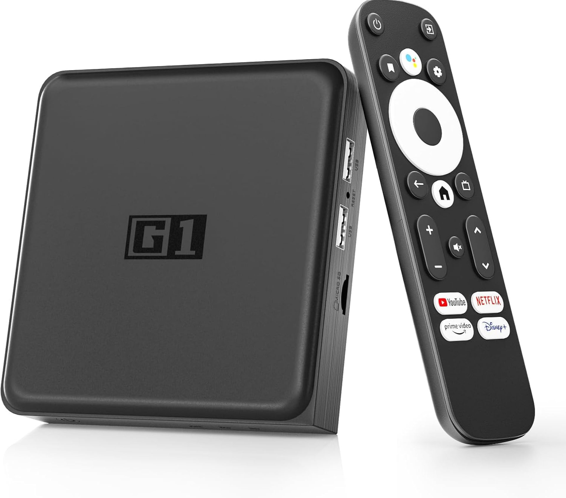 Android 11.0 TV Box – G1 Smart TV Box Compatible with Netflix Google Certified, 4GB RAM+32GB ROM Streaming Media Player, 4K HDR10+/Dolby Vision/Dolby Digital+, WiFi 6, BT 5.0, Voice Control/Chromecast Android 11.0 TV Box – G1 Smart TV Box Compatible with Netflix Google Certified, 4GB RAM+32GB ROM Streaming Media Player, 4K HDR10+/Dolby Vision/Dolby Digital+, WiFi 6, BT 5.0, Voice Control/Chromecast