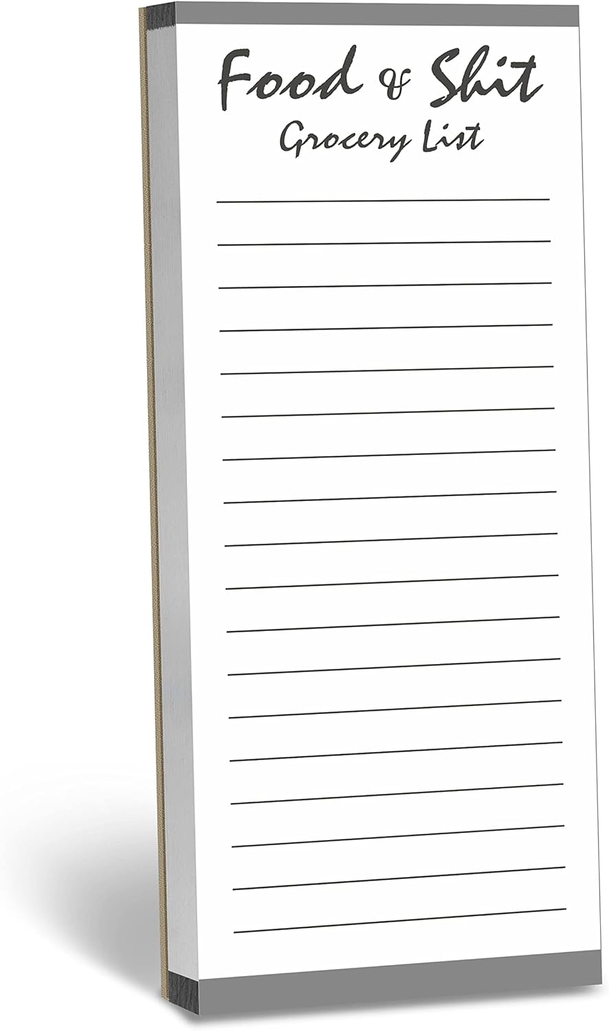 Hebayy 100 Pages Food&Shit Magnetic Back Funny Grocery List Planner Note Pad To Do List for Fridge Locker (3″ x 8″) Hebayy 100 Pages Food&Shit Magnetic Back Funny Grocery List Planner Note Pad To Do List for Fridge Locker (3″ x 8″)