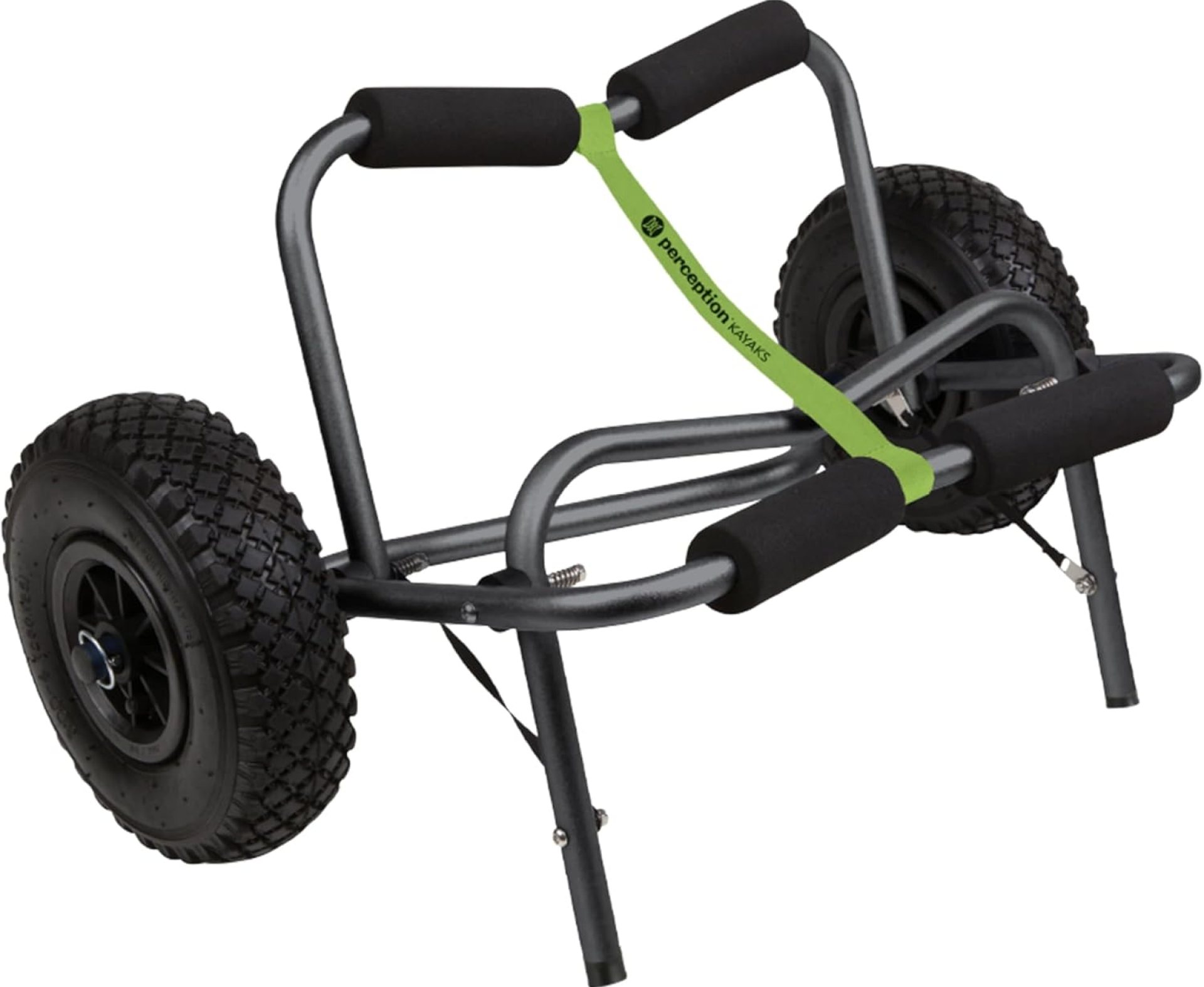 Perception Kayaks Large Kayak Cart with Foam Wheels – for use on sand/pavement, Black Perception Kayaks Large Kayak Cart with Foam Wheels – for use on sand/pavement, Black