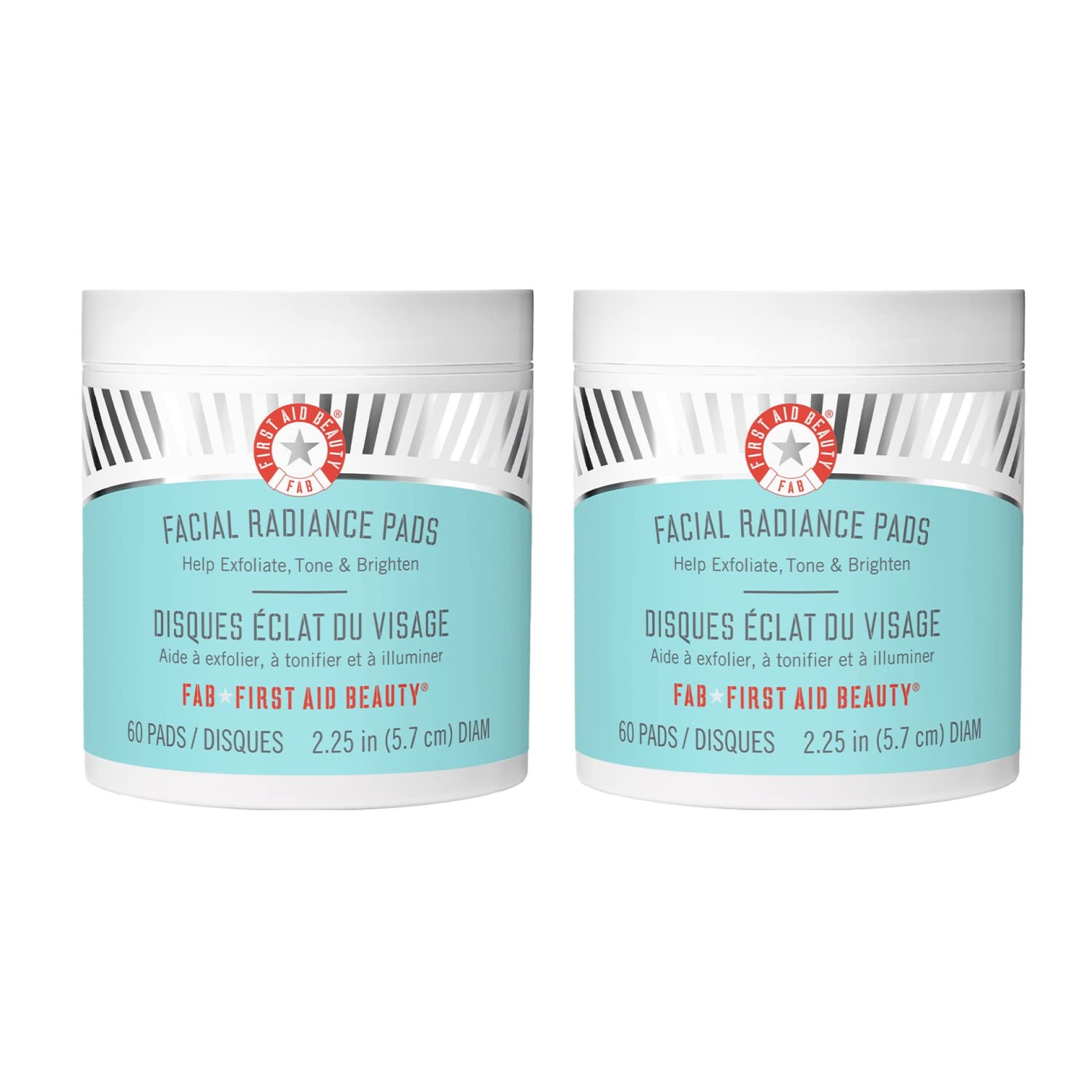 First Aid Beauty – Facial Radiance Pads with Glycolic & Lactic Acids, Daily Exfoliating Pads with AHA that Help Tone & Brighten Skin, Makeup Prep Pads, Compostable for Daily Use, 60 Pads, 2ct First Aid Beauty – Facial Radiance Pads with Glycolic & Lactic Acids, Daily Exfoliating Pads with AHA that Help Tone & Brighten Skin, Makeup Prep Pads, Compostable for Daily Use, 60 Pads, 2ct