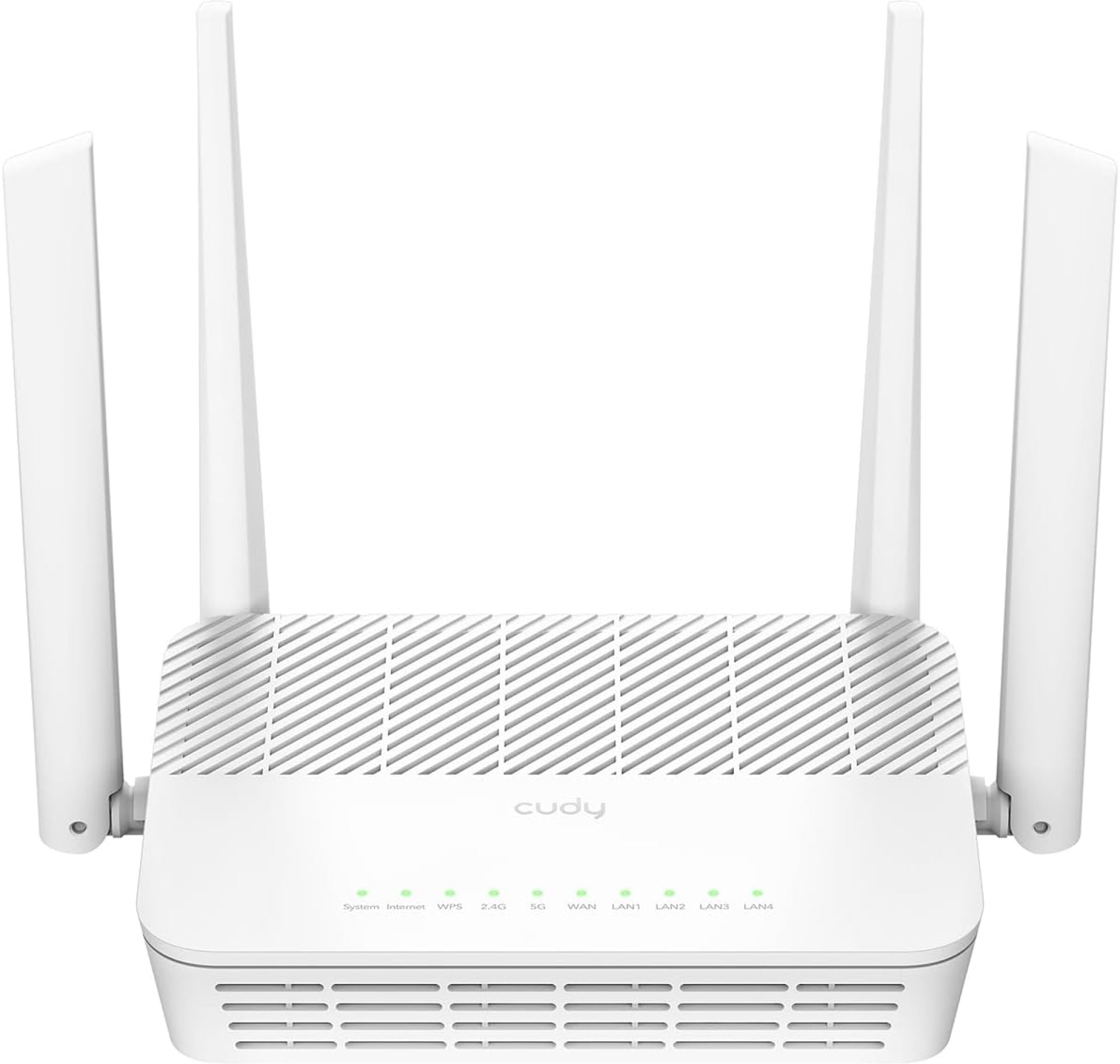 Cudy WR3000S AX3000 Dual Band WiFi 6 Mesh Router, 5 Gigabit Ethernet RJ45 Ports, 4 Antennas, MU-MIMO, OpenVPN, Wireguard, Zerotier, Ipsec VPN, Cloud APP Cudy WR3000S AX3000 Dual Band WiFi 6 Mesh Router, 5 Gigabit Ethernet RJ45 Ports, 4 Antennas, MU-MIMO, OpenVPN, Wireguard, Zerotier, Ipsec VPN, Cloud APP