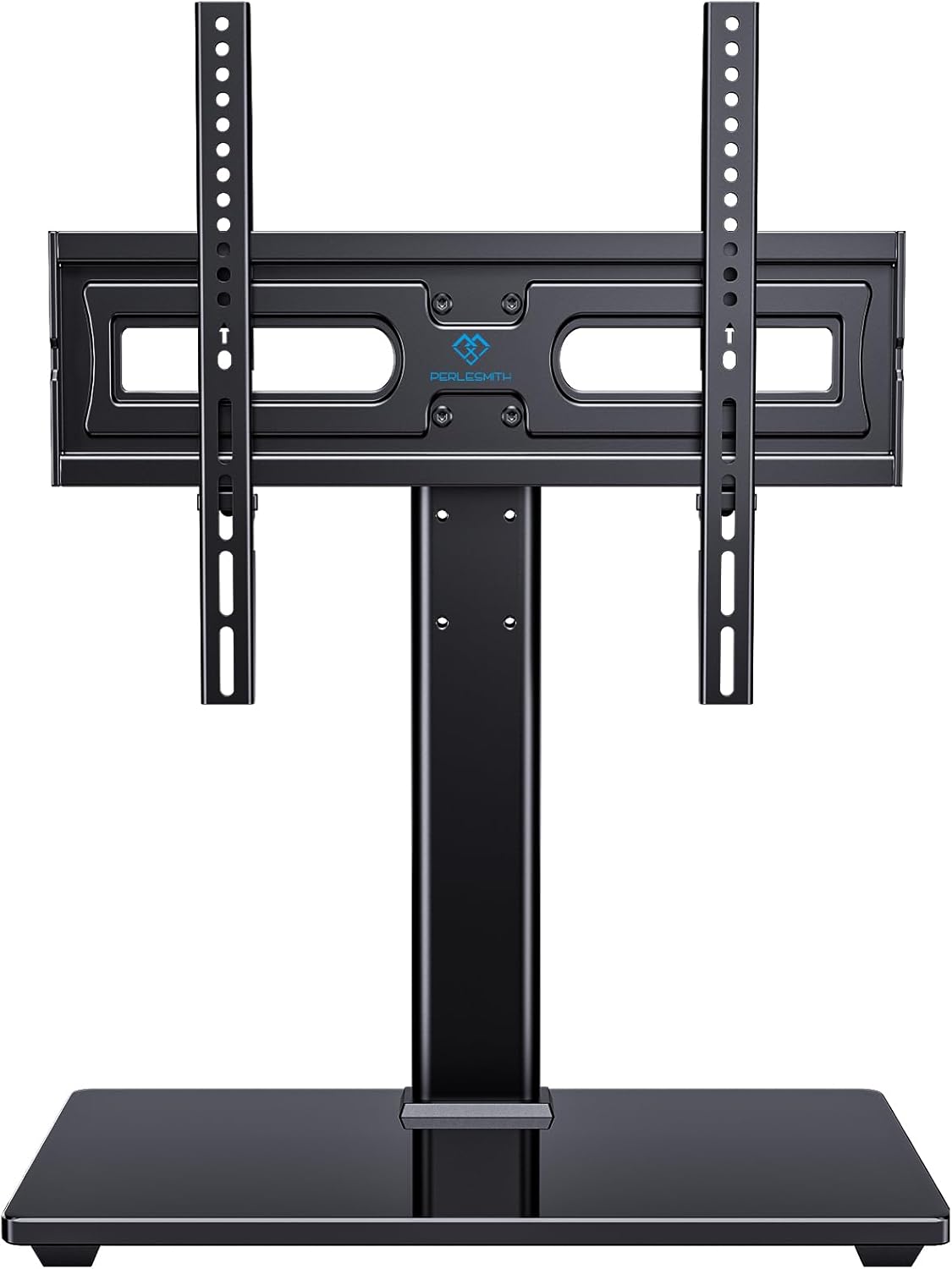 PERLESMITH Universal Swivel TV Stand-Table Top TV Stand for 32-65 inch TV-Height Adjustable TV Base with Heavy-Duty Tempered Glass Base, VESA 400x400mm up to 88lbs, PSTVS17 PERLESMITH Universal Swivel TV Stand-Table Top TV Stand for 32-65 inch TV-Height Adjustable TV Base with Heavy-Duty Tempered Glass Base, VESA 400x400mm up to 88lbs, PSTVS17