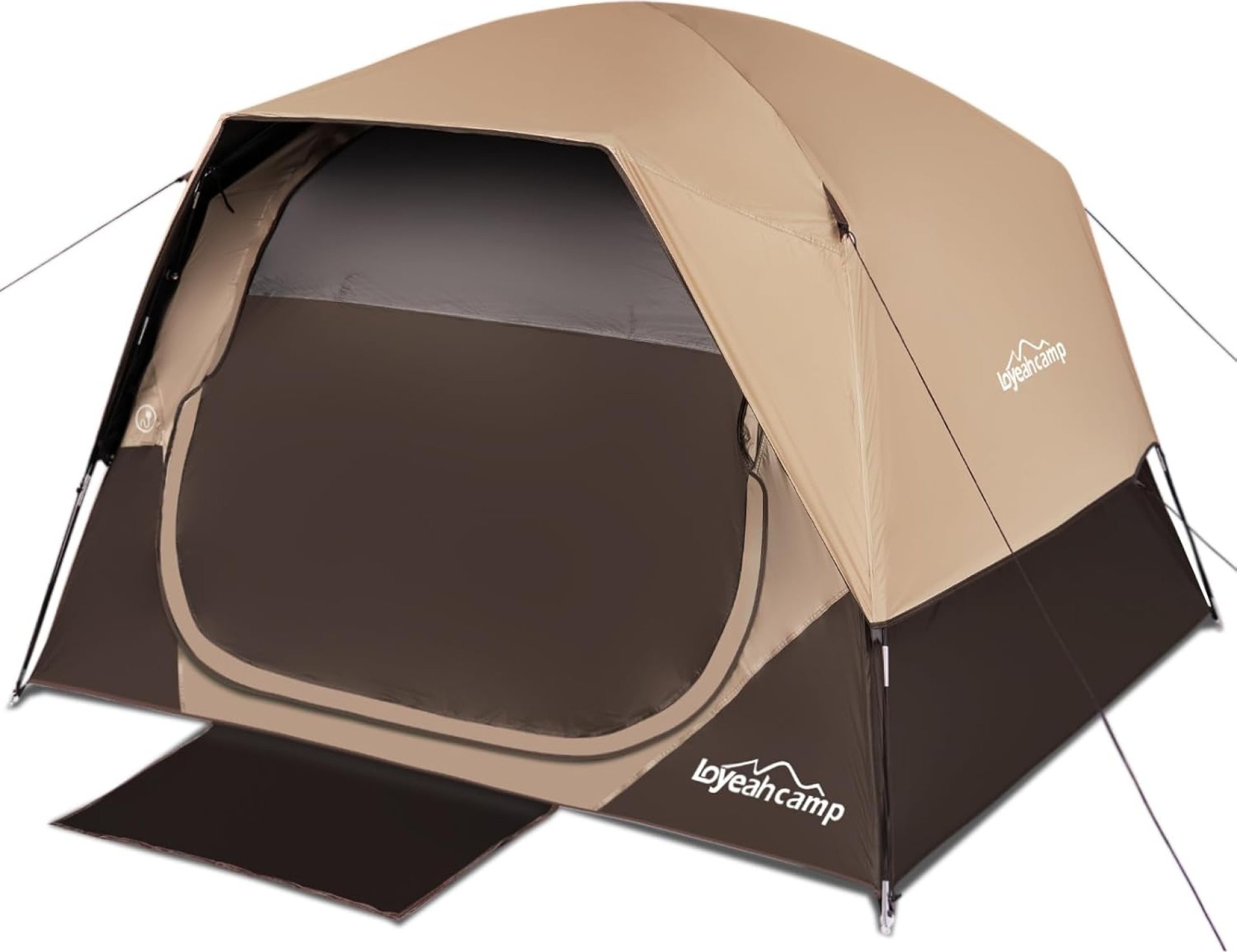 4 Person Blackout Camping Tent, Easy Setup Waterproof Family Dome Tent for Camping with Rainfly, Portable Double Layer Large Family Tent for Outdoor Camping&Hiking 4 Person Blackout Camping Tent, Easy Setup Waterproof Family Dome Tent for Camping with Rainfly, Portable Double Layer Large Family Tent for Outdoor Camping&Hiking
