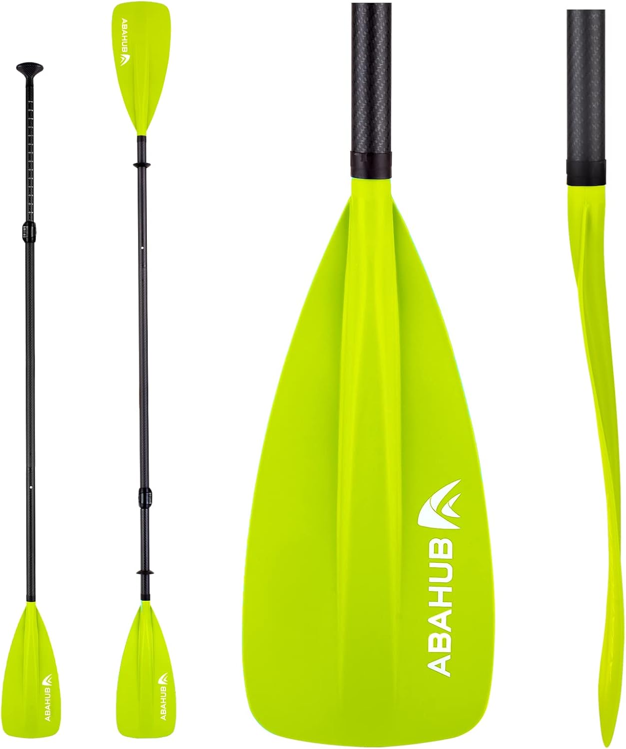 Abahub 1 x 4 Section Carbon SUP Paddle/Kayak Oar, Adjustable Stand up Paddleboard Paddles, Lightweight Carbon Shaft Black/Blue/Green/Gray/Orange/Red Plastic Blade Abahub 1 x 4 Section Carbon SUP Paddle/Kayak Oar, Adjustable Stand up Paddleboard Paddles, Lightweight Carbon Shaft Black/Blue/Green/Gray/Orange/Red Plastic Blade
