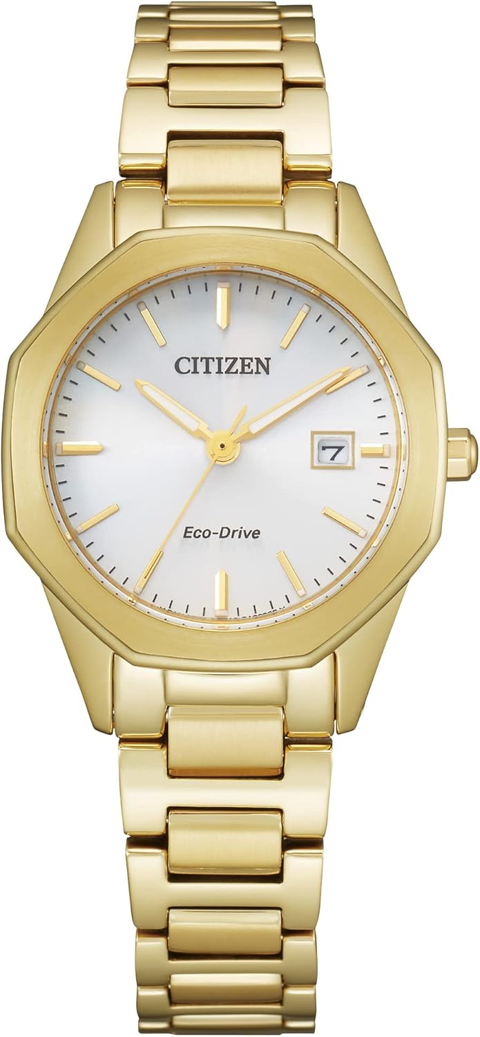 Citizen Ladies’ Classic Corso Watch in Gold-Tone Stainless Steel, White Dial (Model: EW2582-59A) Citizen Ladies’ Classic Corso Watch in Gold-Tone Stainless Steel, White Dial (Model: EW2582-59A)