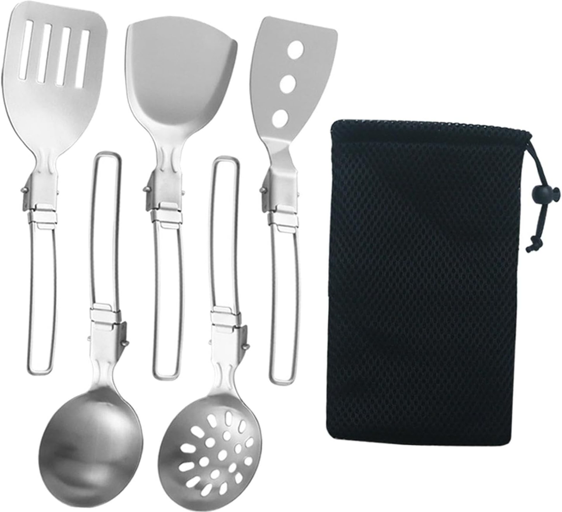 6Pcs Camp Cooking Utensil Set,Outdoor Kitchen Gear, Foldable Cooking Organizer Metal Camping Kitchen Utensil Set, Cookware Kit for Camp RV, BBQ 6Pcs Camp Cooking Utensil Set,Outdoor Kitchen Gear, Foldable Cooking Organizer Metal Camping Kitchen Utensil Set, Cookware Kit for Camp RV, BBQ