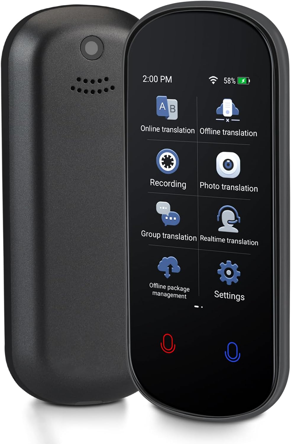 Language Translator Device, Two Way Real-Time Voice Translation, Support 138 Languages, Accurate Offline/Recording/Photo Instant Translation with 3”HD Inch Touch Screen for Travel Language Translator Device, Two Way Real-Time Voice Translation, Support 138 Languages, Accurate Offline/Recording/Photo Instant Translation with 3”HD Inch Touch Screen for Travel