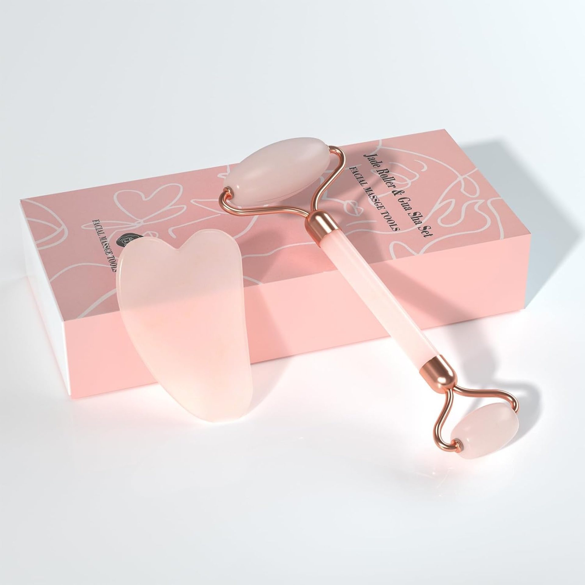 Gua Sha Facial Massager Tool, Jade Roller Face Roller, for Face, Neck, Back, Arms, Legs,SPA Gifts for Women Gua Sha Facial Massager Reduce Puffiness and Improve Wrinkles Gua Sha Facial Massager Tool, Jade Roller Face Roller, for Face, Neck, Back, Arms, Legs,SPA Gifts for Women Gua Sha Facial Massager Reduce Puffiness and Improve Wrinkles