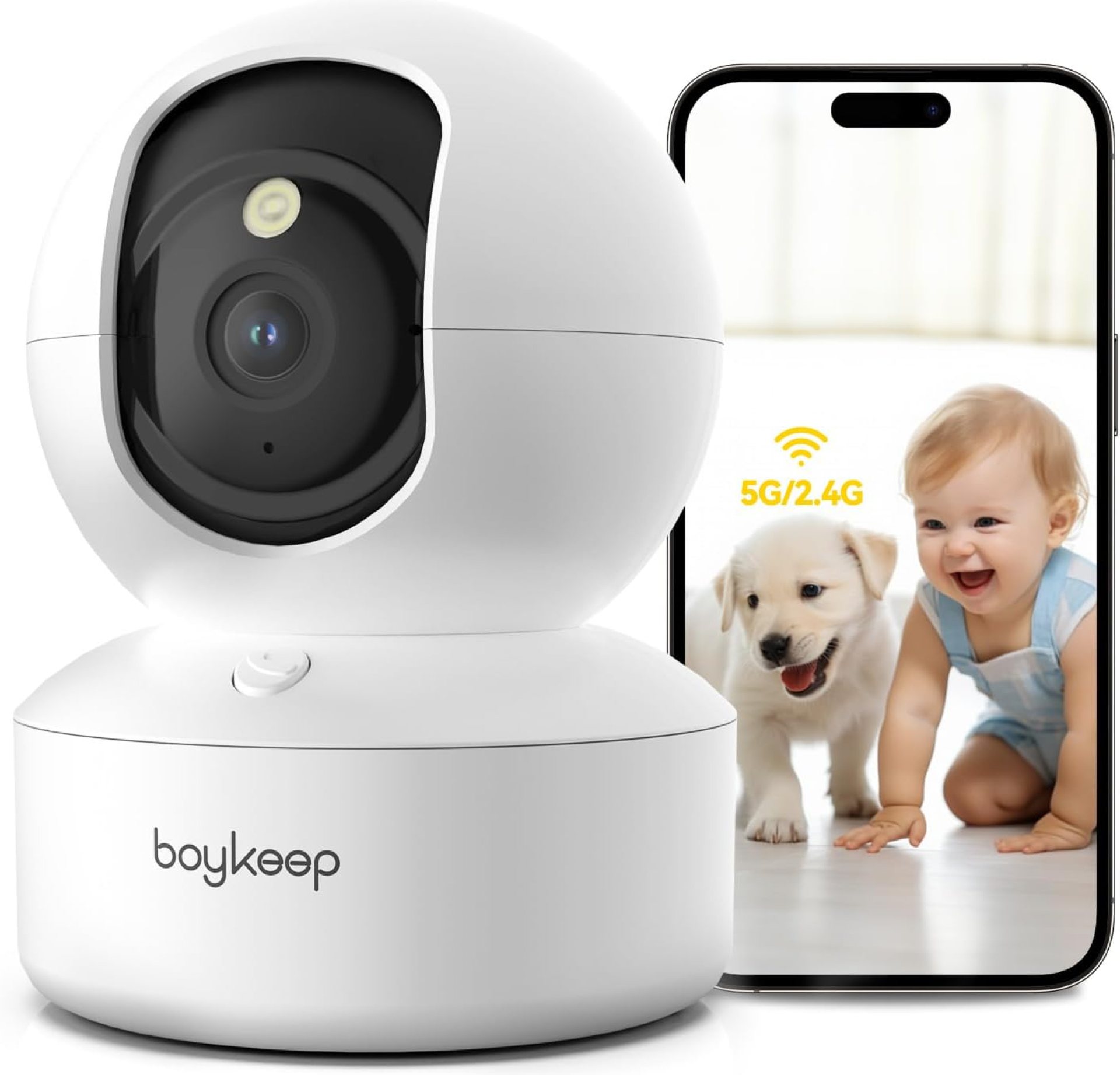 2K Pet Camera, Indoor Security Camera, 5G/2.4GHz WiFi Cameras for Baby Dog Camera with Phone App, 360° Pan & Tilt, 2-Way Audio, Color Night Vision, New Version w/ 12s Free Cloud Storage 2K Pet Camera, Indoor Security Camera, 5G/2.4GHz WiFi Cameras for Baby Dog Camera with Phone App, 360° Pan & Tilt, 2-Way Audio, Color Night Vision, New Version w/ 12s Free Cloud Storage