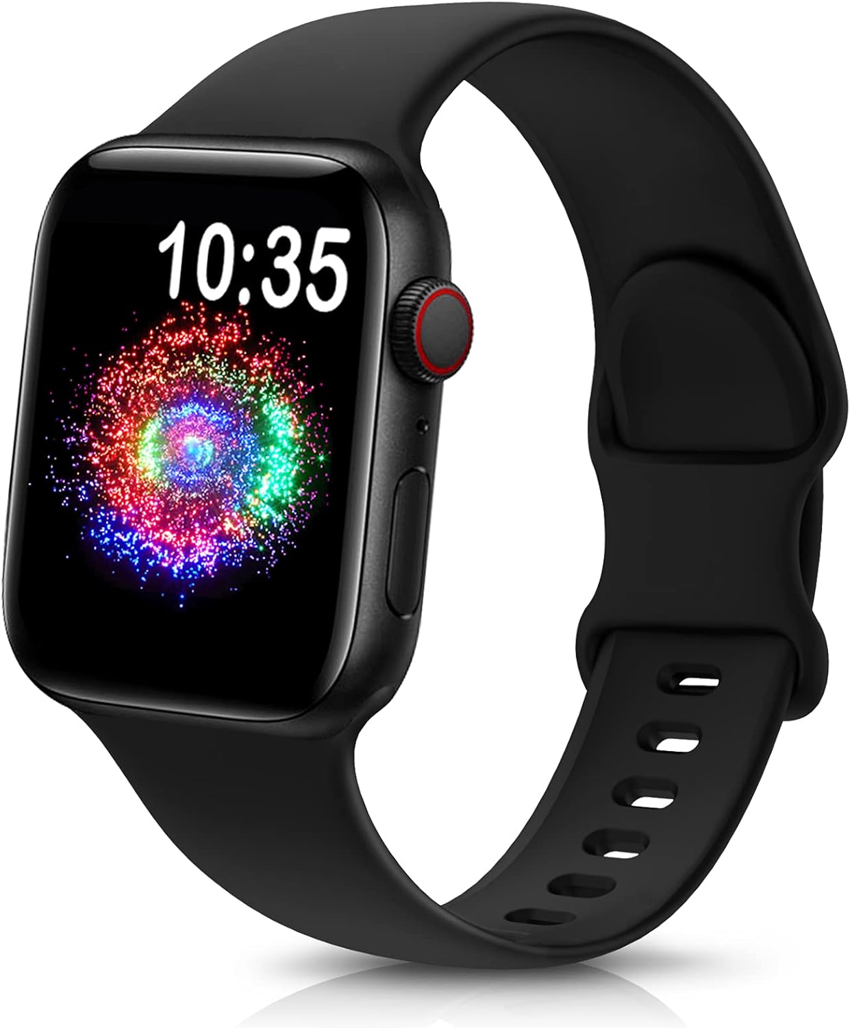 TreasureMax Sport Band Compatible with Apple Watch Bands 38mm 40mm 41mm 42mm 44mm 45mm 46mm 49mm Black,Soft Silicone Strap Compatible for Apple Watch Series 10 9 Ultra SE&SE2 8 7 6 5 4 3 2 Men Women TreasureMax Sport Band Compatible with Apple Watch Bands 38mm 40mm 41mm 42mm 44mm 45mm 46mm 49mm Black,Soft Silicone Strap Compatible for Apple Watch Series 10 9 Ultra SE&SE2 8 7 6 5 4 3 2 Men Women