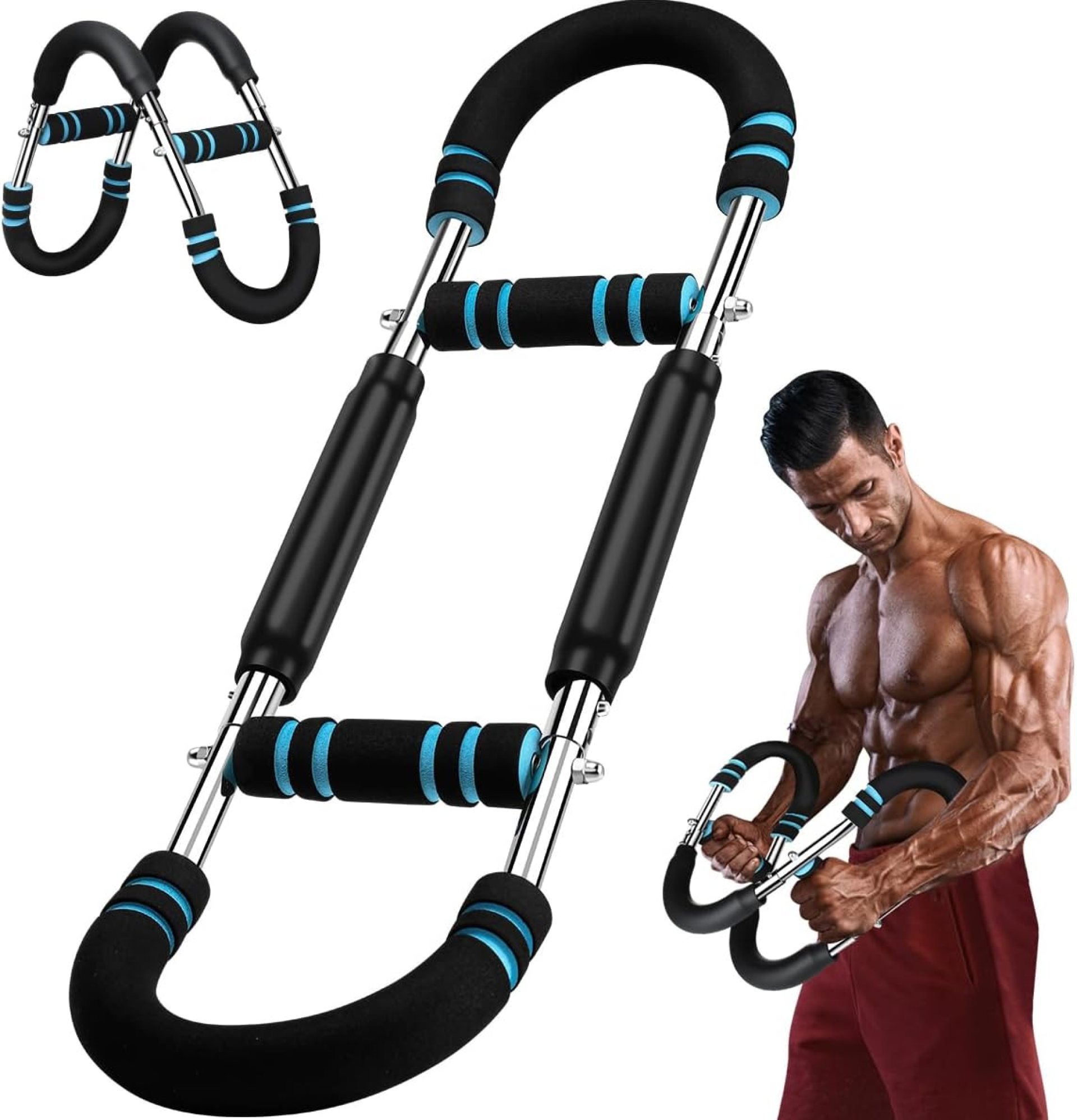 Twister Arm Trainer, 60-110lb 3-Speed Adjustable Forearm Strengthener, Arm Workout Tool, Chest Workout Equipment, Adjustable Chest Workout Equipment Portable Home Fitness Equipment Twister Arm Trainer, 60-110lb 3-Speed Adjustable Forearm Strengthener, Arm Workout Tool, Chest Workout Equipment, Adjustable Chest Workout Equipment Portable Home Fitness Equipment