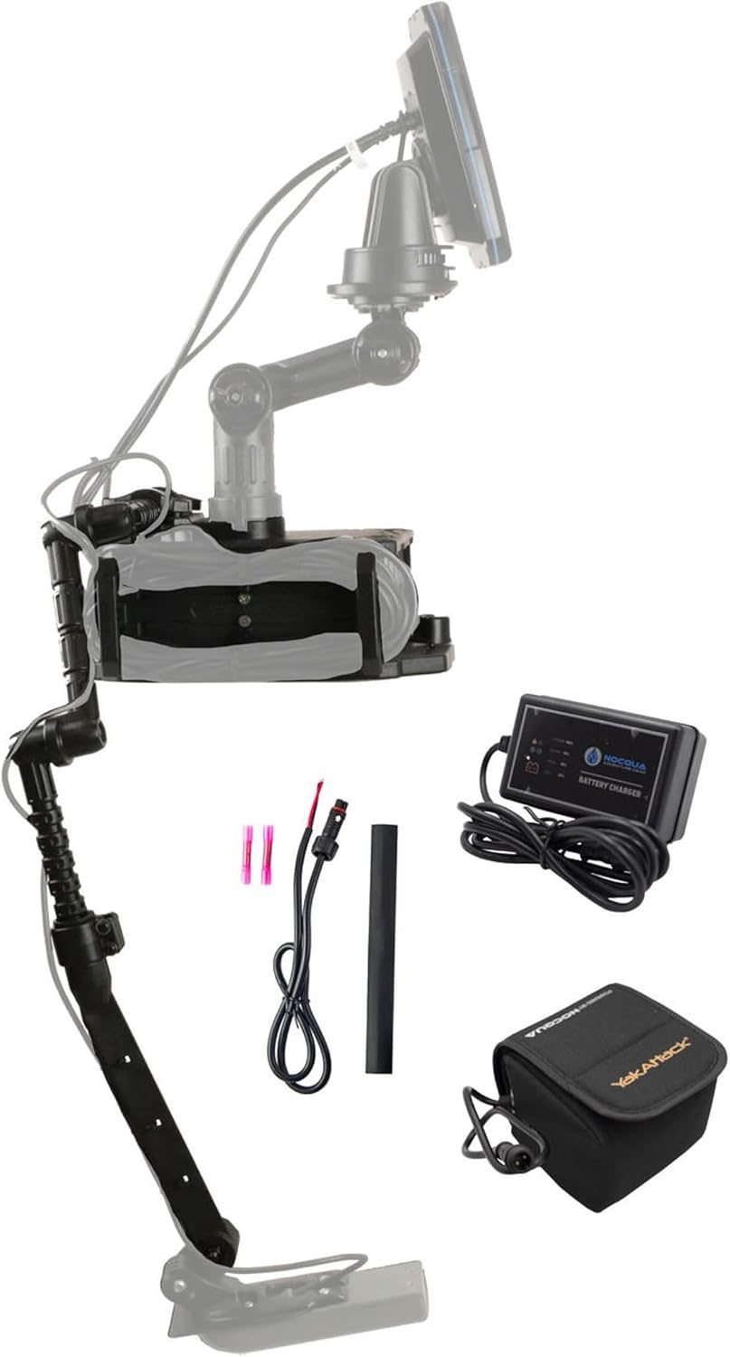 YakAttack Fully Loaded Combo Kit with Switchblade, CellBlok, and Portable Lithium-ion Water Resistant 10Ah Nocqua Powered Battery (CLB-1004) | Kayak Fishing Accessories YakAttack Fully Loaded Combo Kit with Switchblade, CellBlok, and Portable Lithium-ion Water Resistant 10Ah Nocqua Powered Battery (CLB-1004) | Kayak Fishing Accessories