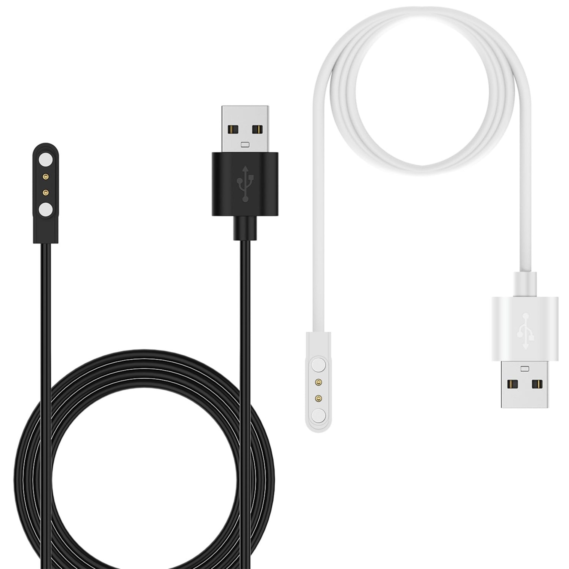 RuenTech 2-Pack Charger Compatible with Fitpolo ID205L IDW15 IDW13 IDW208P ID207 VeryFit Smart Watch, Replacement Charging Cable for Fitpolo Smart Watch Charger (Black&White) RuenTech 2-Pack Charger Compatible with Fitpolo ID205L IDW15 IDW13 IDW208P ID207 VeryFit Smart Watch, Replacement Charging Cable for Fitpolo Smart Watch Charger (Black&White)