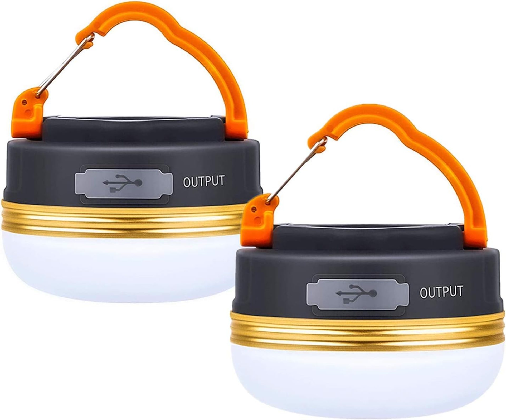LED Camping Lantern, Rechargeable Portable Tent Light, 300LM,3 Light Modes,1800mAh Power Bank, Magnet Base,Electric Lantern Flashlight for Camping/Hiking/Fishing/Hurricane/Emergency(2 Packs) LED Camping Lantern, Rechargeable Portable Tent Light, 300LM,3 Light Modes,1800mAh Power Bank, Magnet Base,Electric Lantern Flashlight for Camping/Hiking/Fishing/Hurricane/Emergency(2 Packs)