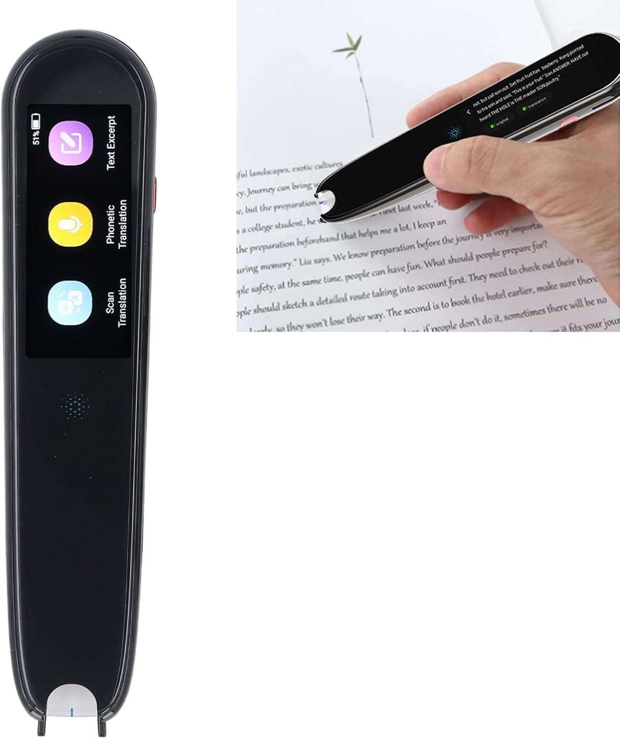 Scan Translation Pen, 2.5 Inch HD Touchscreen High Accuracy Multifunctional Language Translator Pen Offline Scanning Translator Reading Pen for Travel Study Work Scan Translation Pen, 2.5 Inch HD Touchscreen High Accuracy Multifunctional Language Translator Pen Offline Scanning Translator Reading Pen for Travel Study Work