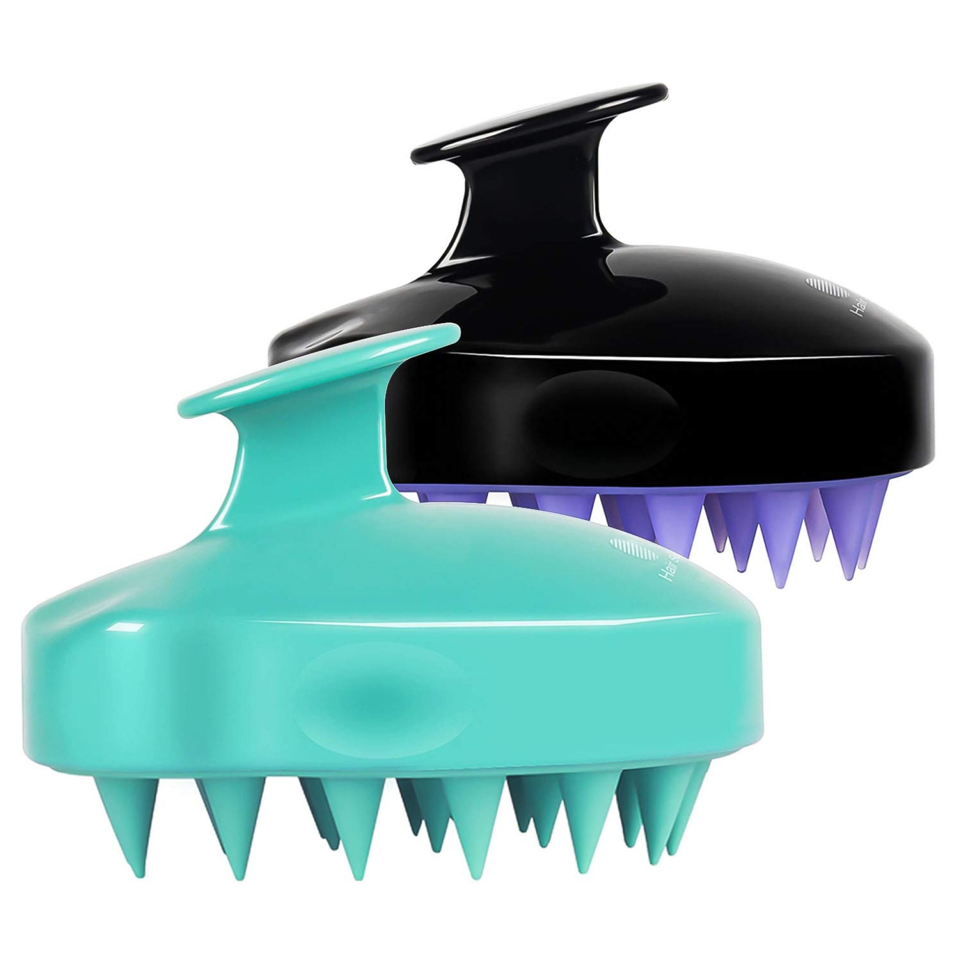 HEETA Hair Scalp Massager Shampoo Brush 2 Pack, Soft Silicone Bristles to Remove Dandruff, Waterproof Hair Scrubber for Both Wet Dry Hair, Suitable for Men & Women (Green & Black) HEETA Hair Scalp Massager Shampoo Brush 2 Pack, Soft Silicone Bristles to Remove Dandruff, Waterproof Hair Scrubber for Both Wet Dry Hair, Suitable for Men & Women (Green & Black)