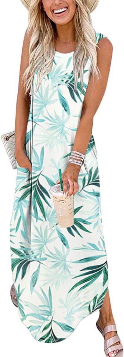 ANRABESS Women Casual Loose Sundress Sleeveless Split Maxi Long Beach Shirt Dress Travel Vacation 2025 Summer Outfits ANRABESS Women Casual Loose Sundress Sleeveless Split Maxi Long Beach Shirt Dress Travel Vacation 2025 Summer Outfits