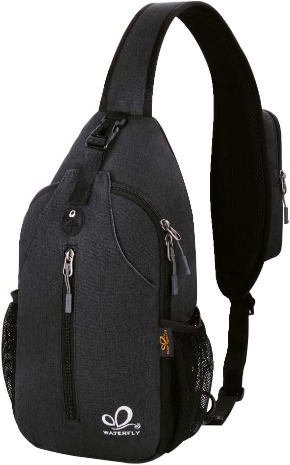 WATERFLY Crossbody Sling Backpack Sling Bag Travel Hiking Chest Bag Daypack WATERFLY Crossbody Sling Backpack Sling Bag Travel Hiking Chest Bag Daypack