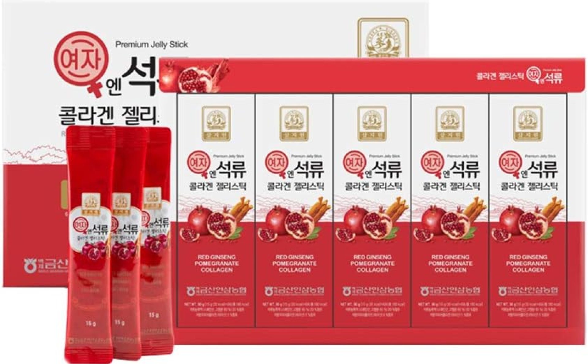 Korean Beauty Baekje Geumsan Women’s Pomegranate Collagen Jelly Stick 5.1oz / 30 Count (5 Pack) Korean Beauty Baekje Geumsan Women’s Pomegranate Collagen Jelly Stick 5.1oz / 30 Count (5 Pack)