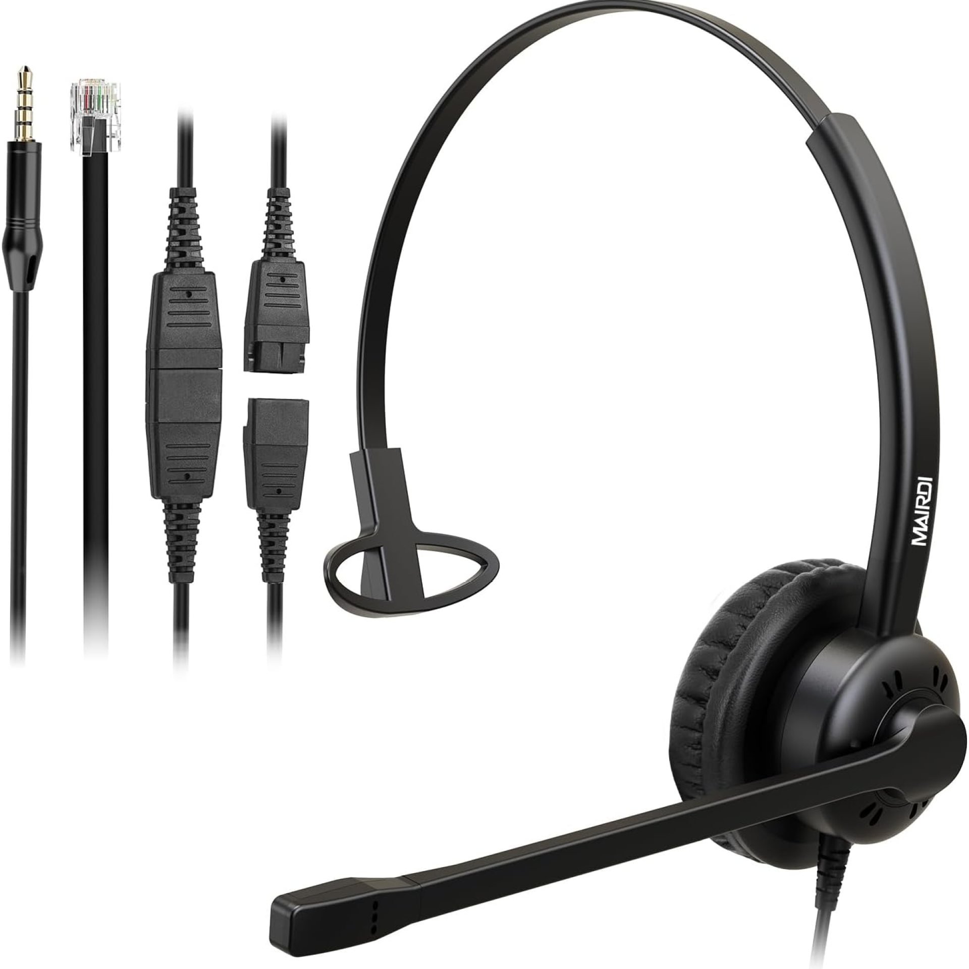 Mairdi Phone Headset with Microphone Noise Canceling, Telephone Headset with RJ9 Jack for Landline Deskphone, Office Headset for Call Centers, Works for Yealink Avaya Cisco Polycom Mairdi Phone Headset with Microphone Noise Canceling, Telephone Headset with RJ9 Jack for Landline Deskphone, Office Headset for Call Centers, Works for Yealink Avaya Cisco Polycom
