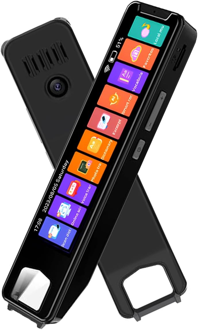 Translator Pen Scanner, Multipurpose OCR Digital Scan Translator Smart Pen Reader 134 Language Translation Scanning Reading Pen for Dyslexia Business Students Adults Language Learners (Black) Translator Pen Scanner, Multipurpose OCR Digital Scan Translator Smart Pen Reader 134 Language Translation Scanning Reading Pen for Dyslexia Business Students Adults Language Learners (Black)