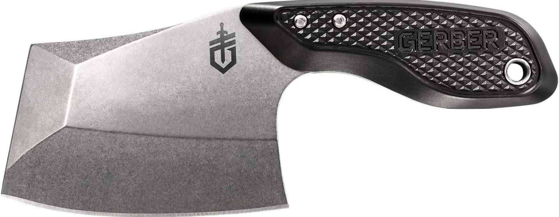 Gerber Gear TRI-Tip Mini Cleaver Fixed Blade Camping Knife with Molle Sheath for Survival and Bushcrafting, Black Gerber Gear TRI-Tip Mini Cleaver Fixed Blade Camping Knife with Molle Sheath for Survival and Bushcrafting, Black