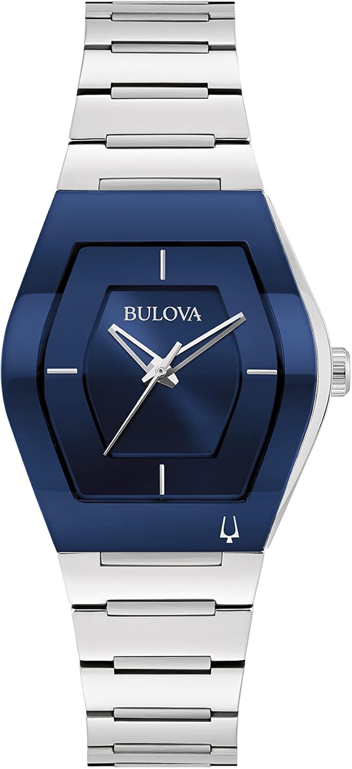 Bulova Ladies’ Modern Gemini 3-Hand Quartz Watch, Tonneau Shaped with Edge to Edge Crystal Bulova Ladies’ Modern Gemini 3-Hand Quartz Watch, Tonneau Shaped with Edge to Edge Crystal