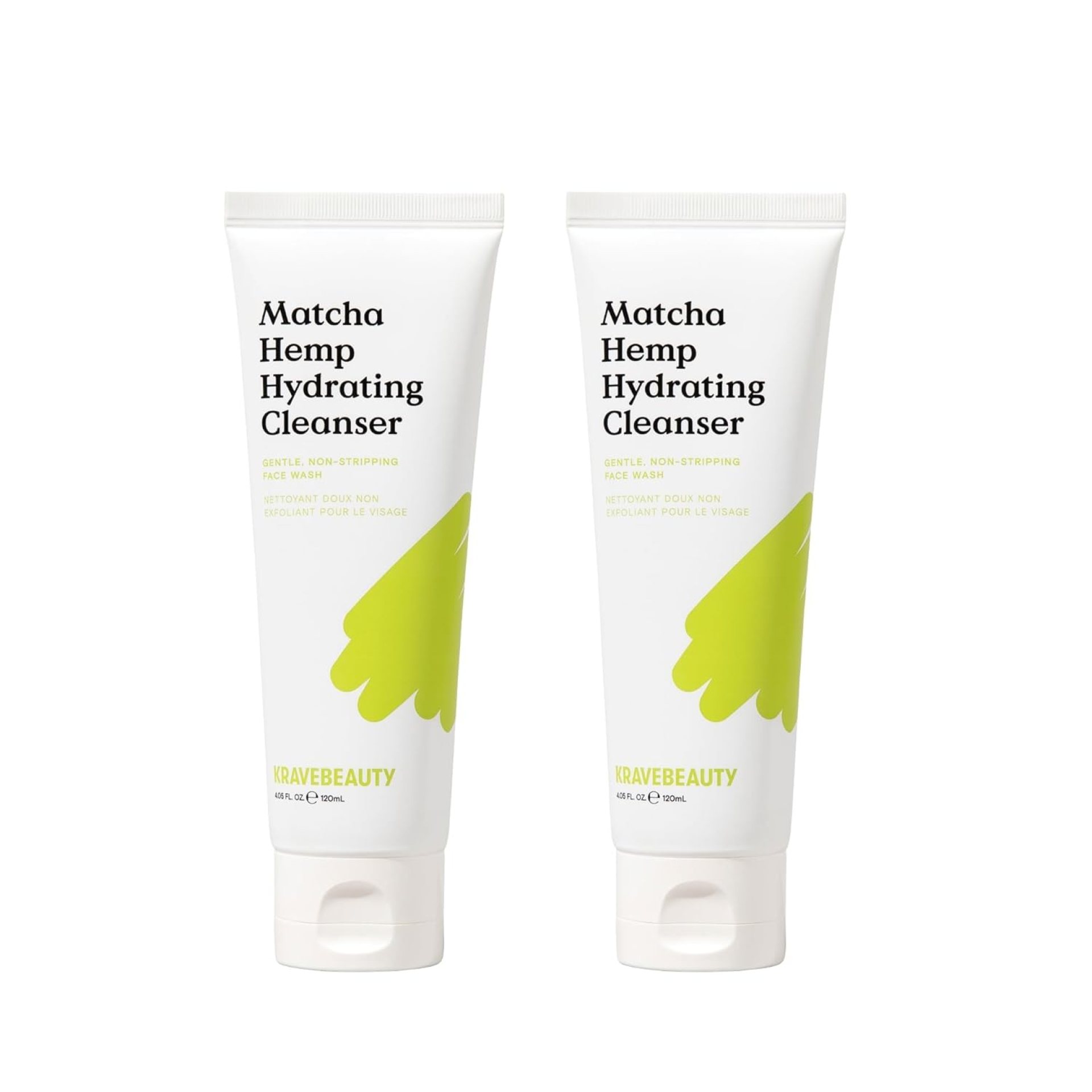 KraveBeauty Matcha Hemp Hydrating Cleanser Duo, Non Stripping Daily Face Wash, Supports Skin Barrier Enriched With Hemp Seed Oil, Suitable For Dry, Sensitive Skin, Vegan & Cruelty Free, 4.05 fl oz x2 KraveBeauty Matcha Hemp Hydrating Cleanser Duo, Non Stripping Daily Face Wash, Supports Skin Barrier Enriched With Hemp Seed Oil, Suitable For Dry, Sensitive Skin, Vegan & Cruelty Free, 4.05 fl oz x2