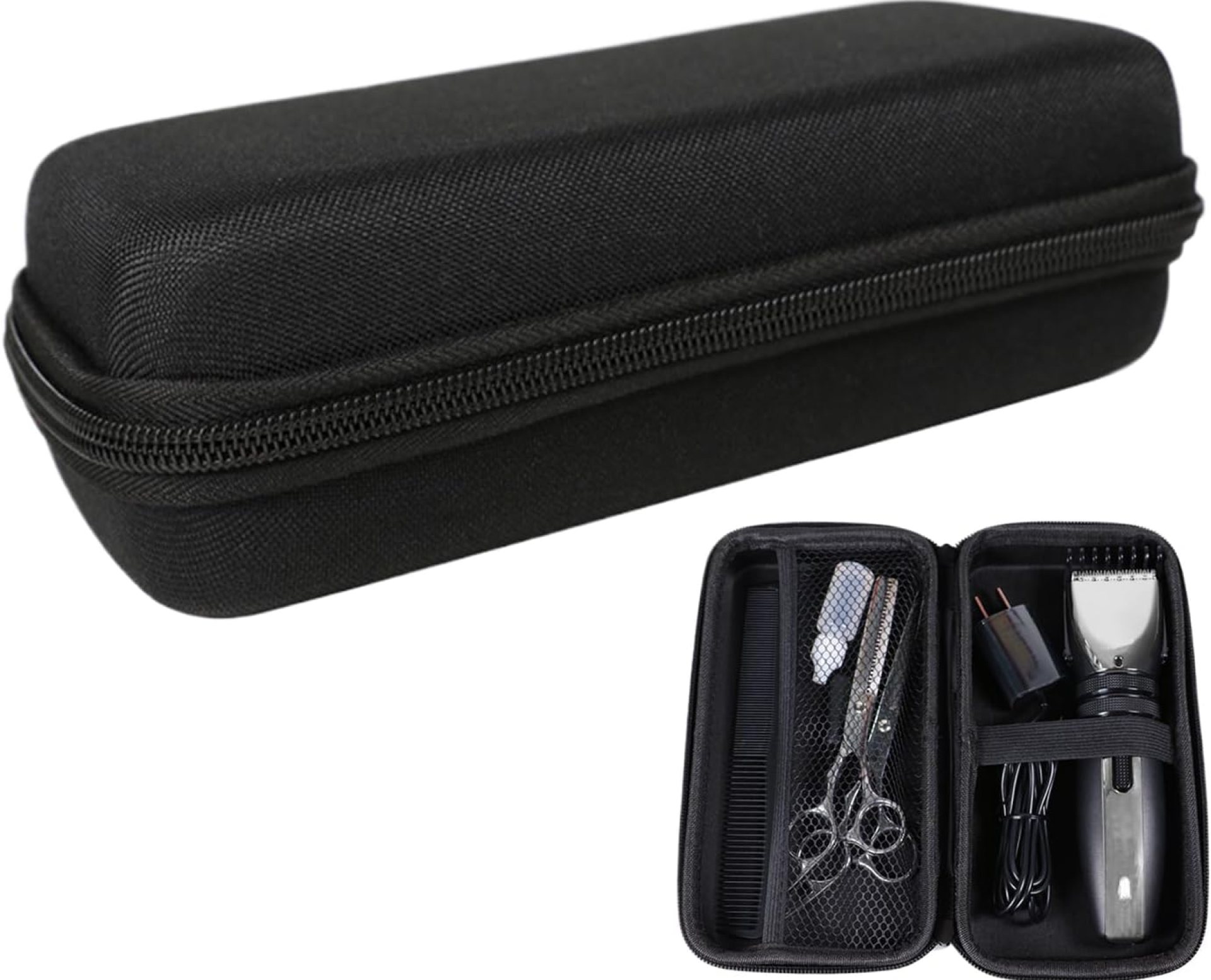 Hair Clipper Bag – Hair Cutting Barber Supplies Holder | Hair Clipper Guard Blade Holder Case for Barbers | Portable Shaver Grooming Box for Women Men Hair Clipper Bag – Hair Cutting Barber Supplies Holder | Hair Clipper Guard Blade Holder Case for Barbers | Portable Shaver Grooming Box for Women Men