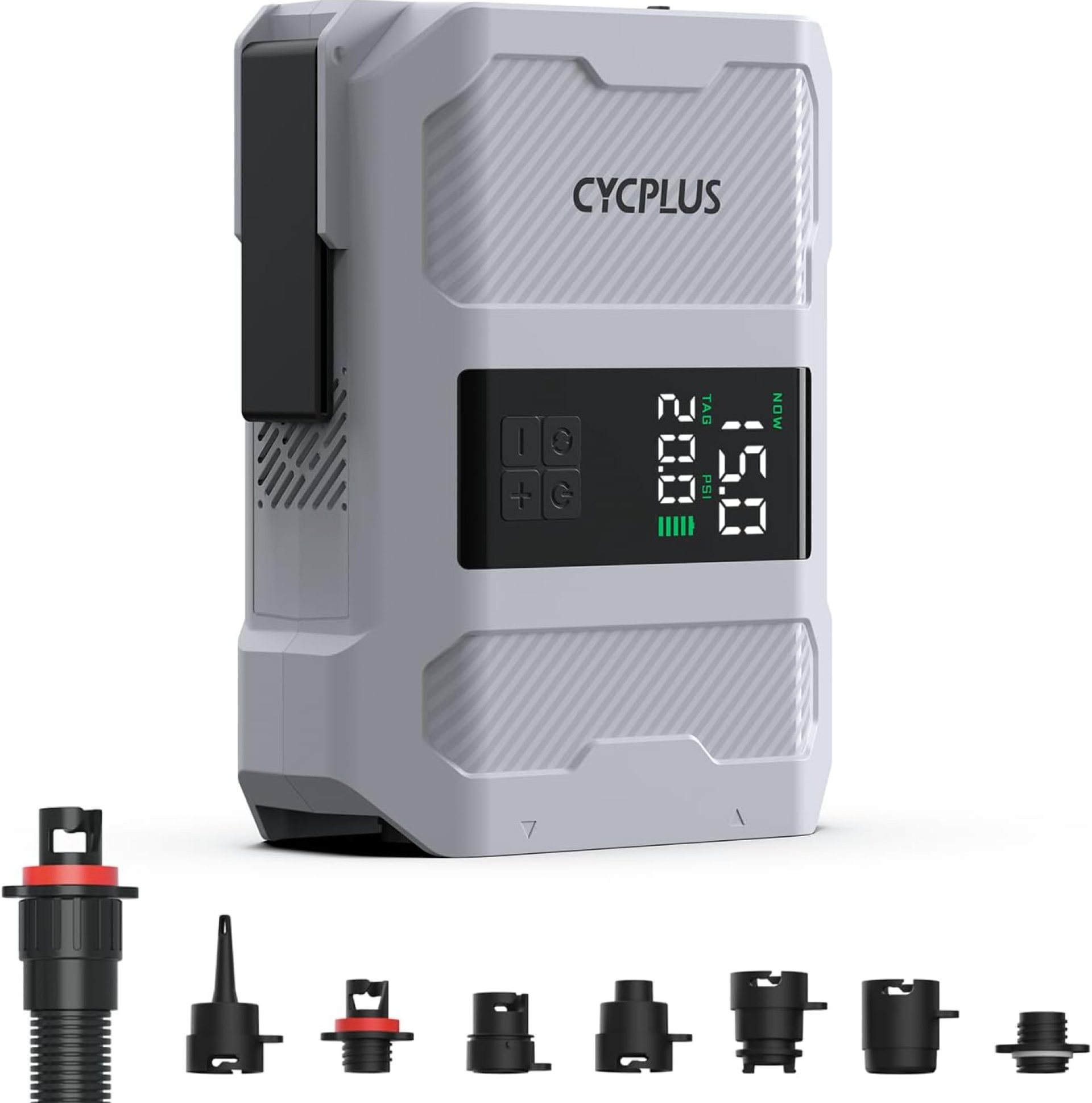 CYCPLUS 20PSI Rechargeable Paddleboard Pump – Intelligent Fast Dual-Stage Inflation, Deflation Function, Auto-Off &Dual LED Display, Suitable for Stand-Up Paddleboard, Inflatable Boat Tent Mattress CYCPLUS 20PSI Rechargeable Paddleboard Pump – Intelligent Fast Dual-Stage Inflation, Deflation Function, Auto-Off &Dual LED Display, Suitable for Stand-Up Paddleboard, Inflatable Boat Tent Mattress