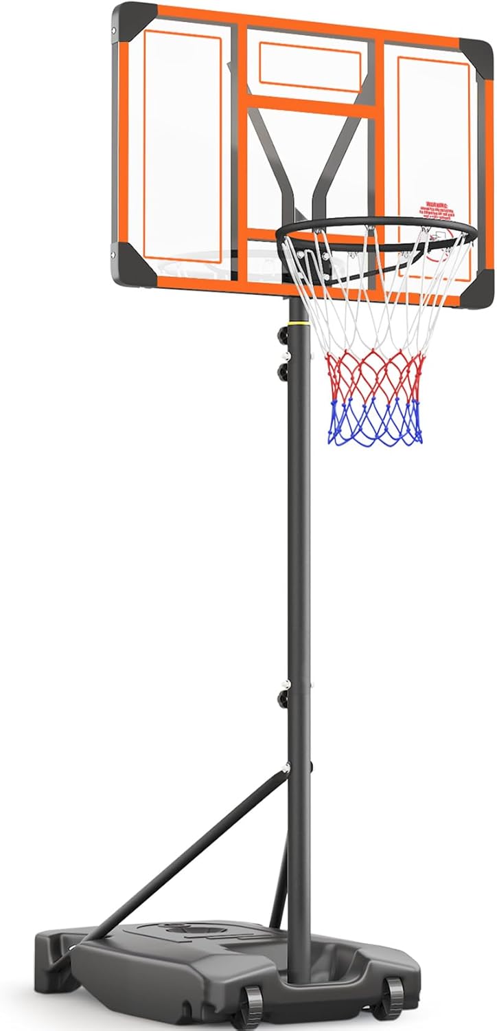 Kids Basketball Hoop Outdoor 4.82-8.53ft Adjustable, Portable Basketball Hoops & Goals for Kids/Teenagers/Youth in Backyard/Driveway/Indoor, with Enlarged Base and PC Backboard Kids Basketball Hoop Outdoor 4.82-8.53ft Adjustable, Portable Basketball Hoops & Goals for Kids/Teenagers/Youth in Backyard/Driveway/Indoor, with Enlarged Base and PC Backboard