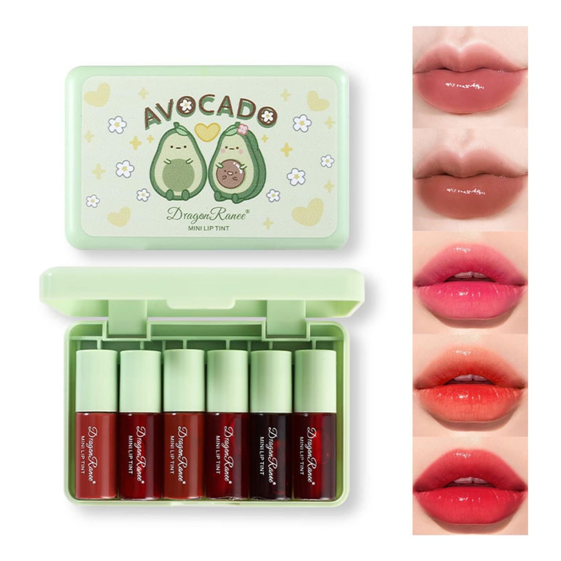 6 Colors Lip Tint Stain Set,Korean Velvet Water Lip Tint,Natural Lip and Cheek Tint, Long lasting Non-Stick Cup Waterproof Lip Tint Makeup 6 Colors Lip Tint Stain Set,Korean Velvet Water Lip Tint,Natural Lip and Cheek Tint, Long lasting Non-Stick Cup Waterproof Lip Tint Makeup
