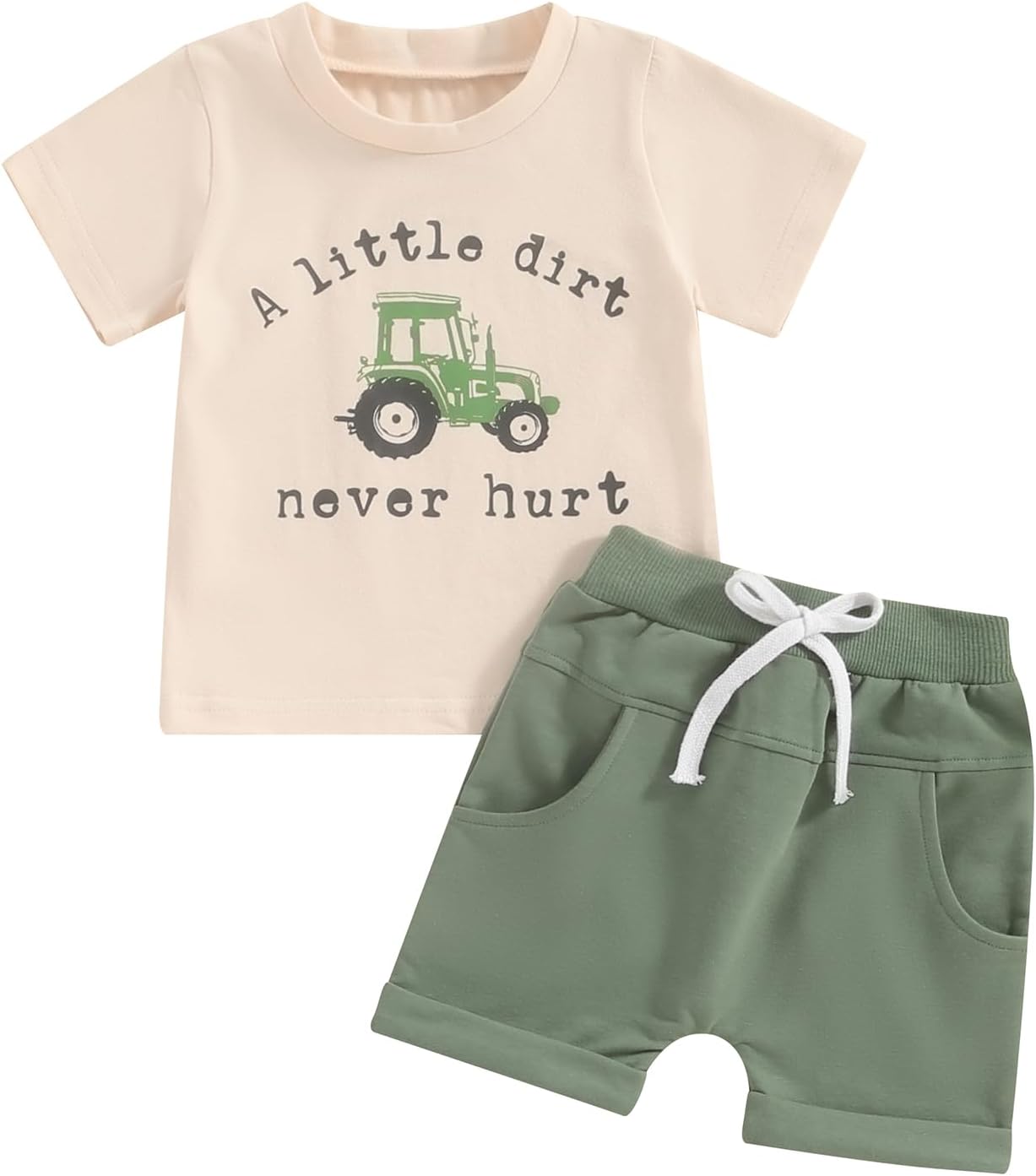 BemeyourBBs Toddler Baby Boy Summer Clothes Funny Letter T Shirt Elastic Waist Pockets Shorts Set 2 Piece Outfit BemeyourBBs Toddler Baby Boy Summer Clothes Funny Letter T Shirt Elastic Waist Pockets Shorts Set 2 Piece Outfit
