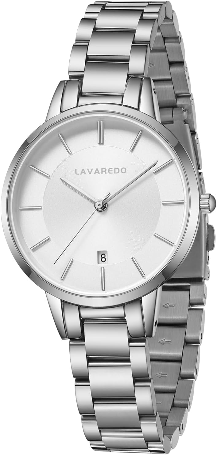 L LAVAREDO Women’s Bracelet Watch,Dainty Luxury Gold Watches for Women with Easy Read Date Dial,Waterproof Ladies Quartz Wrist Watch Included Bracelet Tools L LAVAREDO Women’s Bracelet Watch,Dainty Luxury Gold Watches for Women with Easy Read Date Dial,Waterproof Ladies Quartz Wrist Watch Included Bracelet Tools