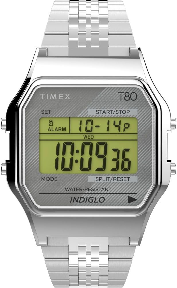 Timex T80 34mm Watch with Stainless Steel Bracelet Timex T80 34mm Watch with Stainless Steel Bracelet