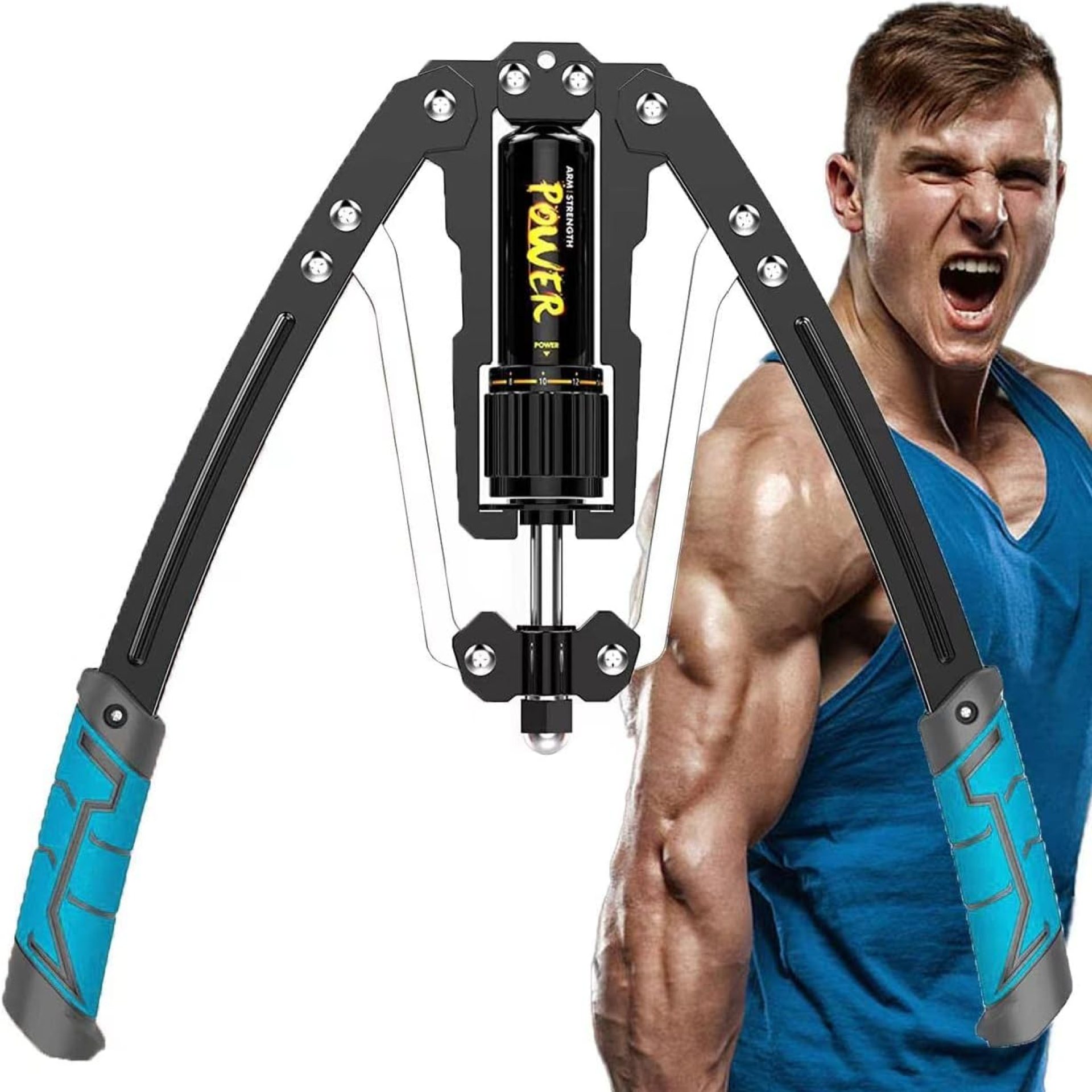 LEJIEYIN Twister Arm Exerciser – Adjustable 22-440lbs Hydraulic Power/Home Chest Expander/Shoulder Muscle Training Fitness Equipment/Arm Enhanced Exercise Strengthener LEJIEYIN Twister Arm Exerciser – Adjustable 22-440lbs Hydraulic Power/Home Chest Expander/Shoulder Muscle Training Fitness Equipment/Arm Enhanced Exercise Strengthener