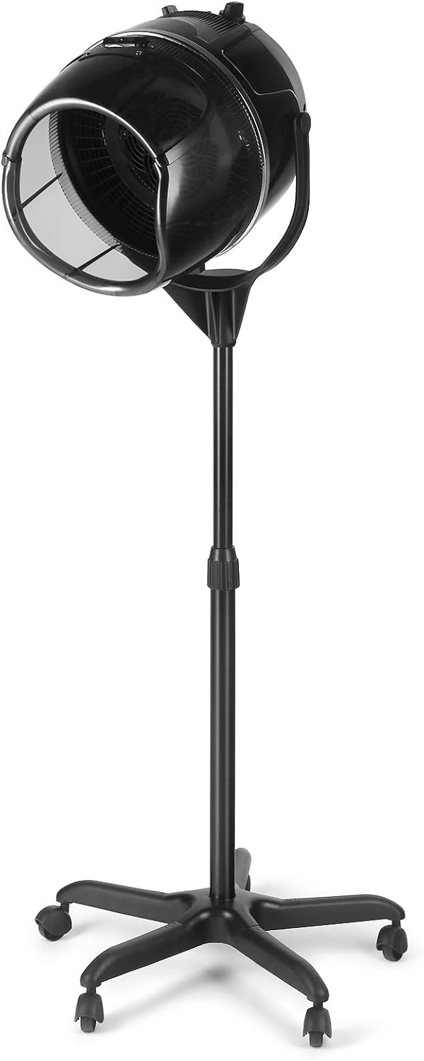 HomGarden Professional 1300W Adjustable Bonnet Hair Dryer Stand Up Hooded Floor Swivel Hair Bonnet Rolling Base w/Wheels Beauty Salon Equipment HomGarden Professional 1300W Adjustable Bonnet Hair Dryer Stand Up Hooded Floor Swivel Hair Bonnet Rolling Base w/Wheels Beauty Salon Equipment