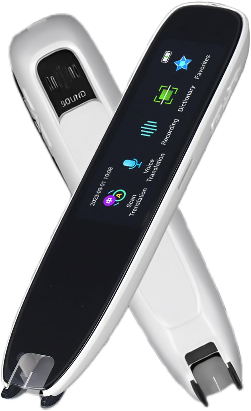 Translator Pen, Cordless 13 Languages Scanning Translation Pen with HD Large Touchscreen, Recording Function, Smart Pen Reader for Textbooks Newspaper Translator Pen, Cordless 13 Languages Scanning Translation Pen with HD Large Touchscreen, Recording Function, Smart Pen Reader for Textbooks Newspaper