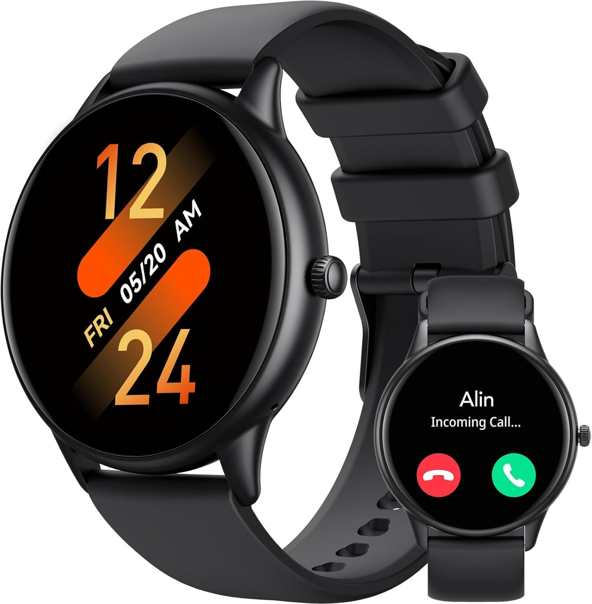 AGPTEK Smart Watch for Men Women(Answer/Make Calls) – Smartwatch for Android iOS Phones with Heart Rate Sleep Monitor Step Counter, Fitness Tracker Watch with 100+ Sports Modes, Black AGPTEK Smart Watch for Men Women(Answer/Make Calls) – Smartwatch for Android iOS Phones with Heart Rate Sleep Monitor Step Counter, Fitness Tracker Watch with 100+ Sports Modes, Black
