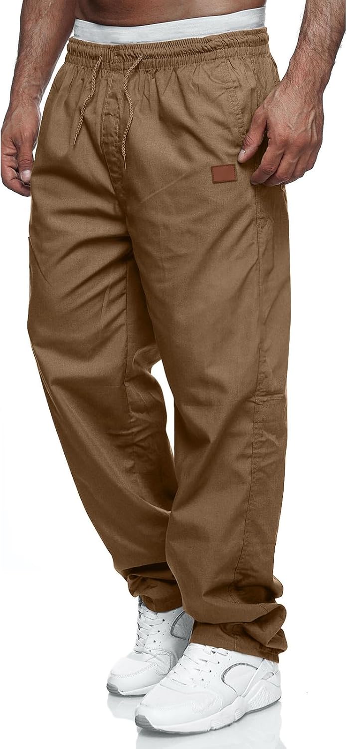 Mens Casual Jogger Pants Relaxed Fit Cargo Pants Drawstring Sweatpants Hiking Outdoor Twill Sport Pants Mens Casual Jogger Pants Relaxed Fit Cargo Pants Drawstring Sweatpants Hiking Outdoor Twill Sport Pants
