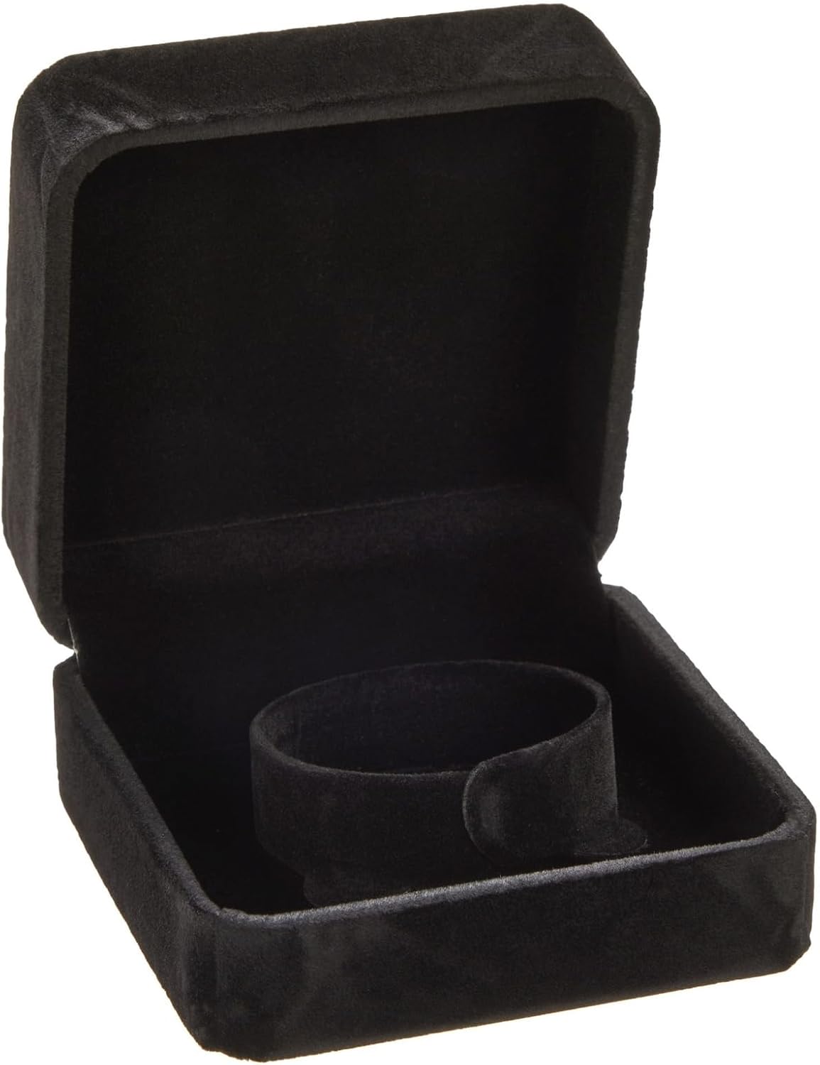 Juvale Small Velvet Jewelry Gift Box for Women, Bracelets, Rings, Earrings, Necklace (Black, 3.5 x 3.5 x 1.9 In) Juvale Small Velvet Jewelry Gift Box for Women, Bracelets, Rings, Earrings, Necklace (Black, 3.5 x 3.5 x 1.9 In)