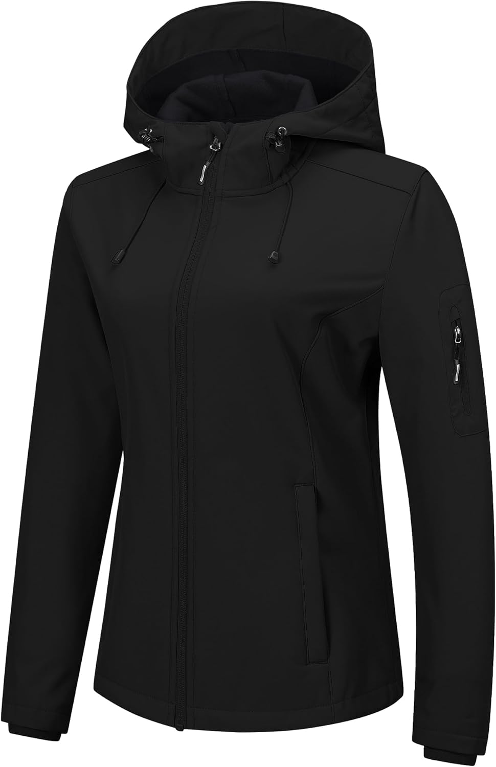 Outdoor Ventures Women’s Softshell Jacket with Hood Fleece Lined Warm Lightweight Waterproof Insulated Windbreaker Outdoor Ventures Women’s Softshell Jacket with Hood Fleece Lined Warm Lightweight Waterproof Insulated Windbreaker